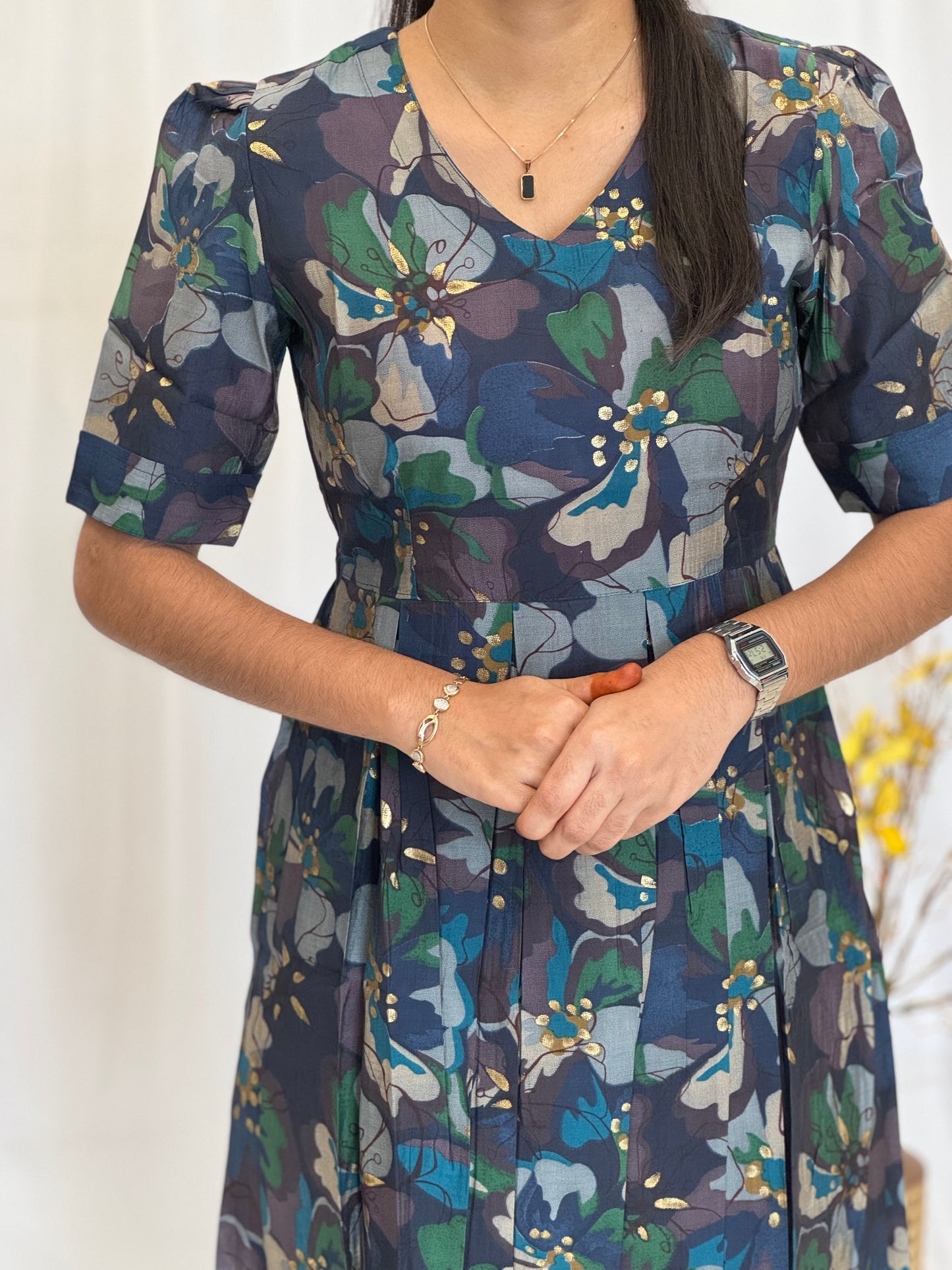 Modal Chanderi Umbrella Kurti