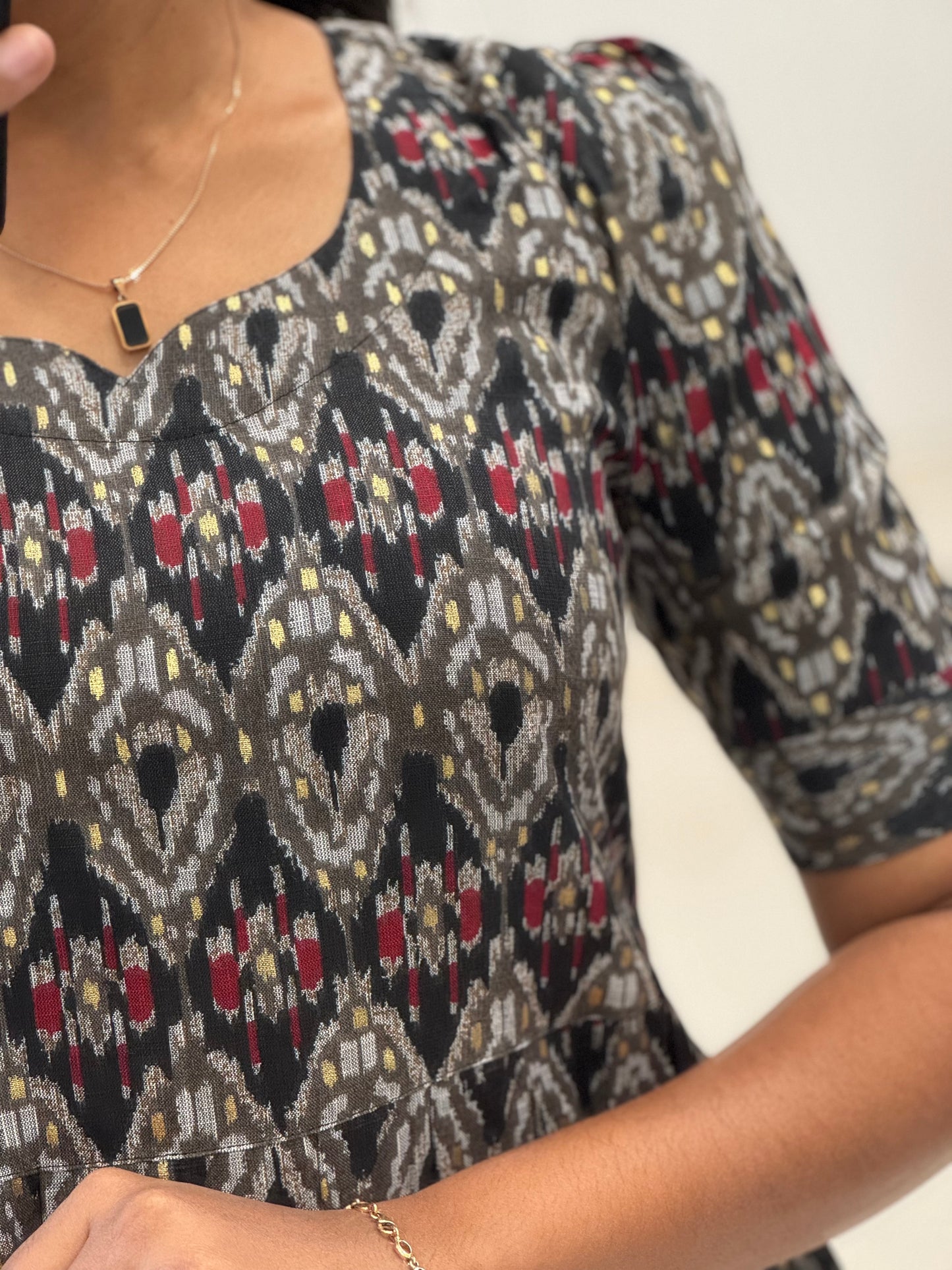 Rayon Ikkat Umbrella Kurti