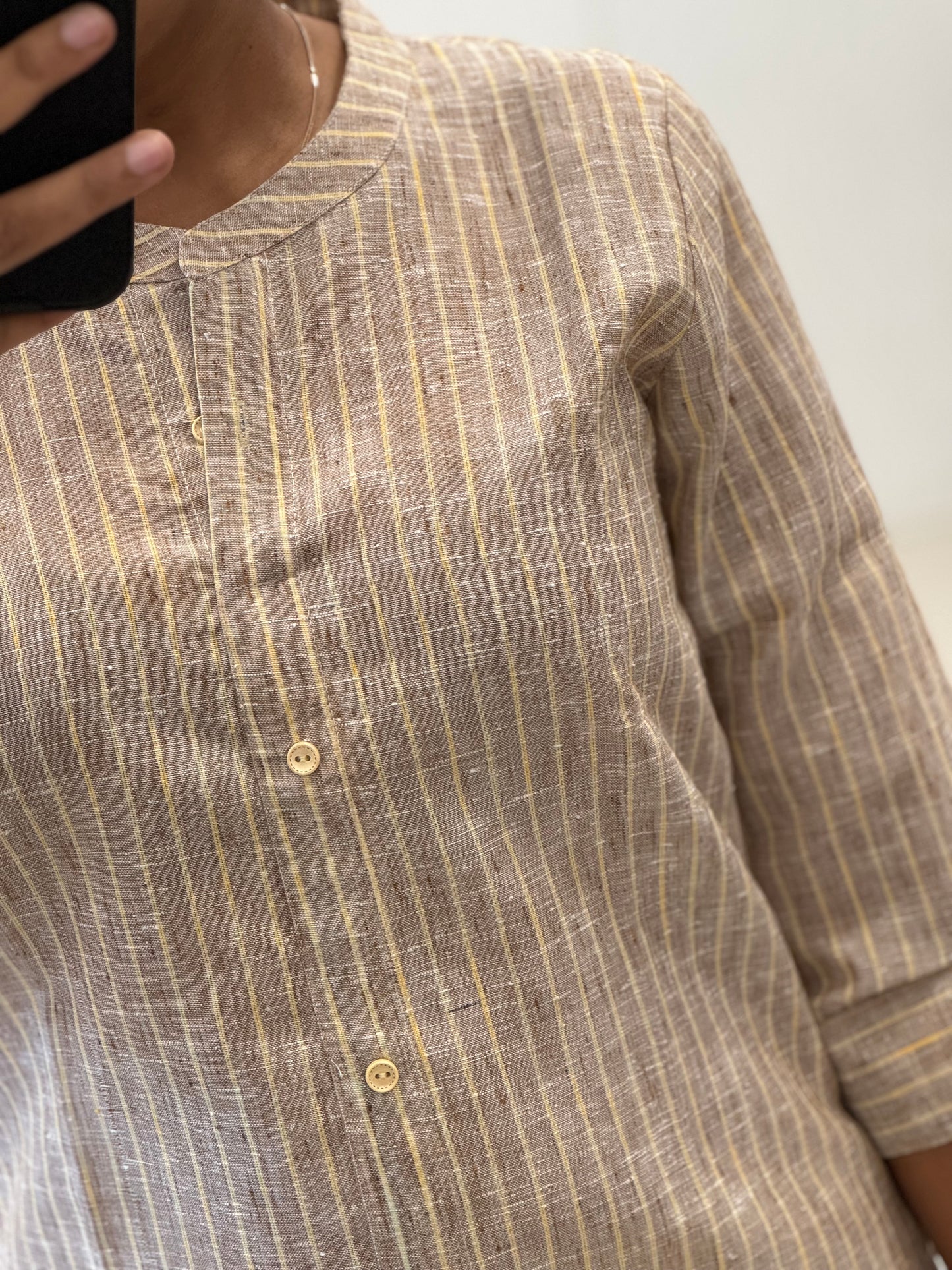 Linen Straight Kurti