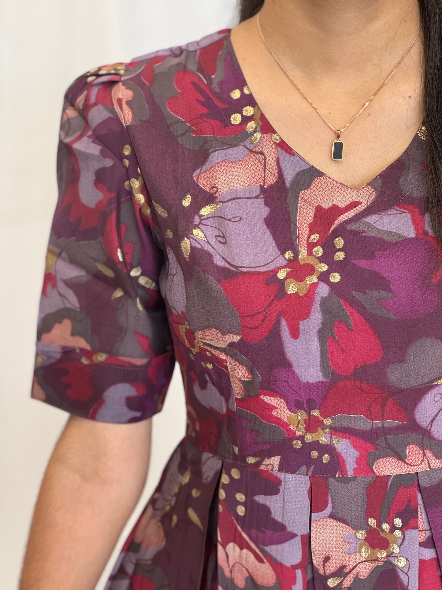 Modal Chanderi Umbrella Kurti