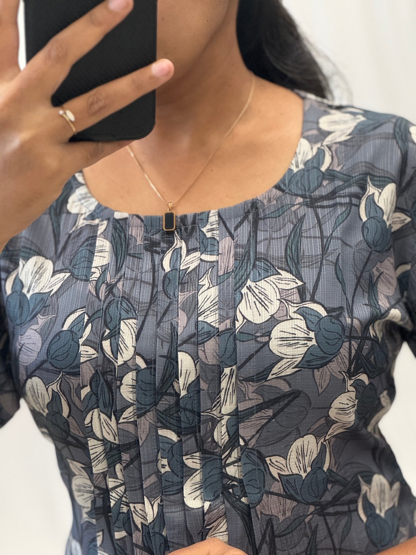 Turkey Rayon Straight Kurti with pintucks