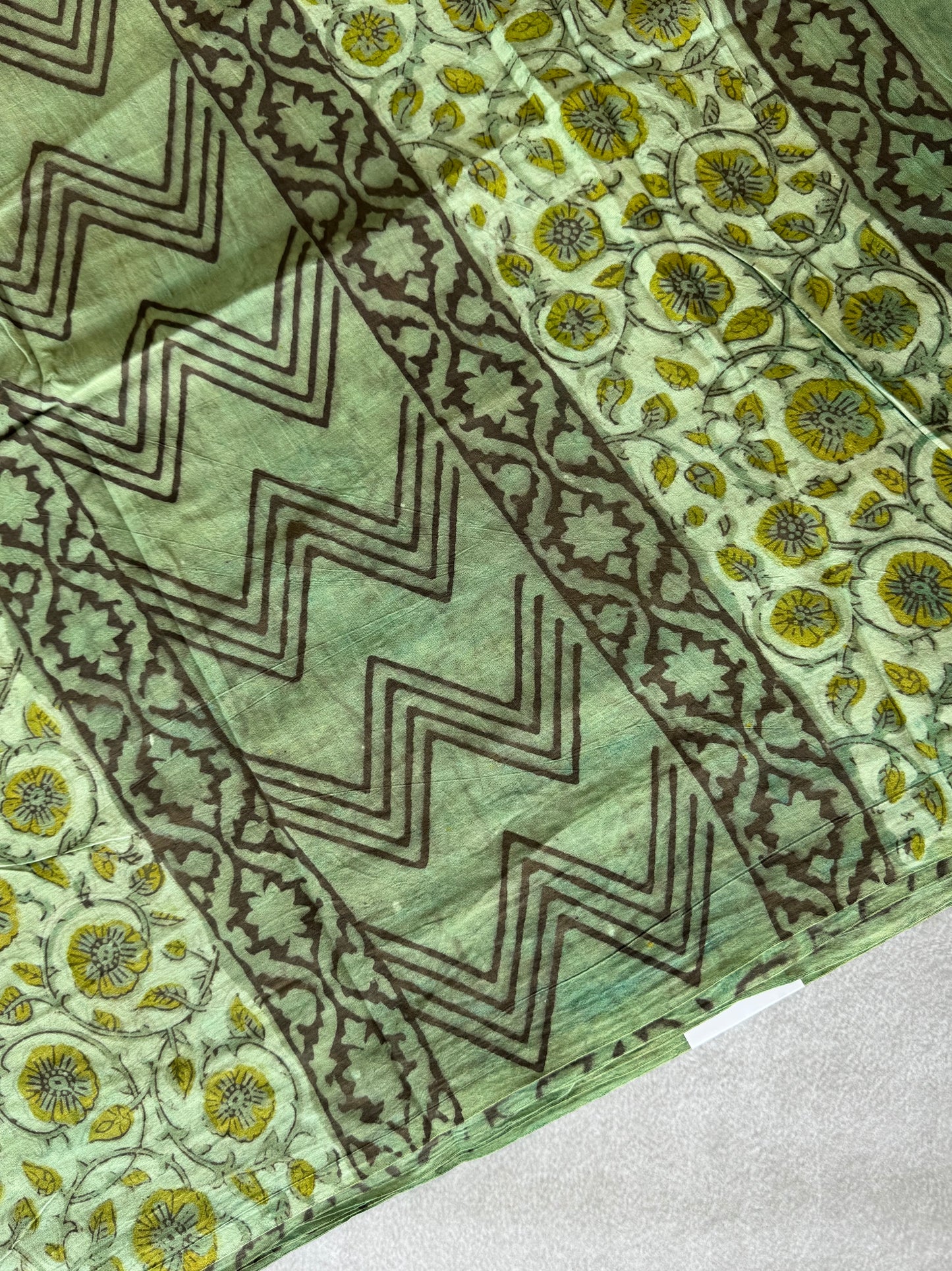 Pure Handblock Printed Mulmul Cotton