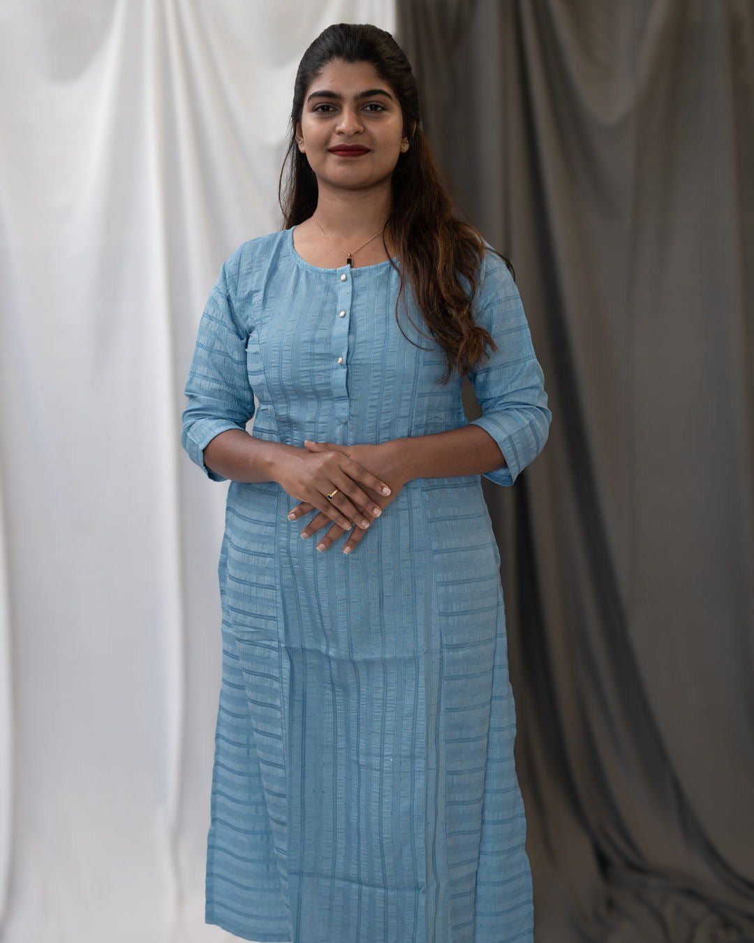 Spun Straight Kurti With Extra Flare