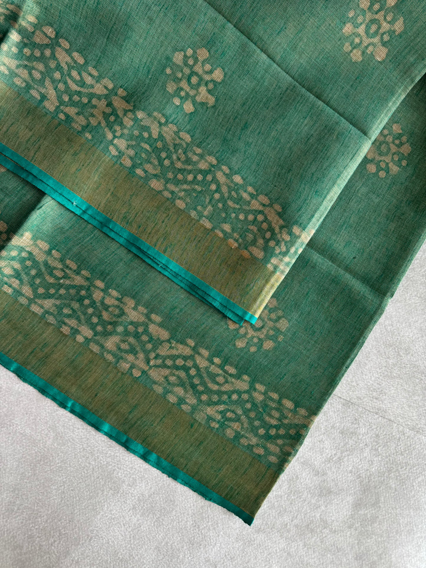 Batik Printed Tissue Cotton Saree