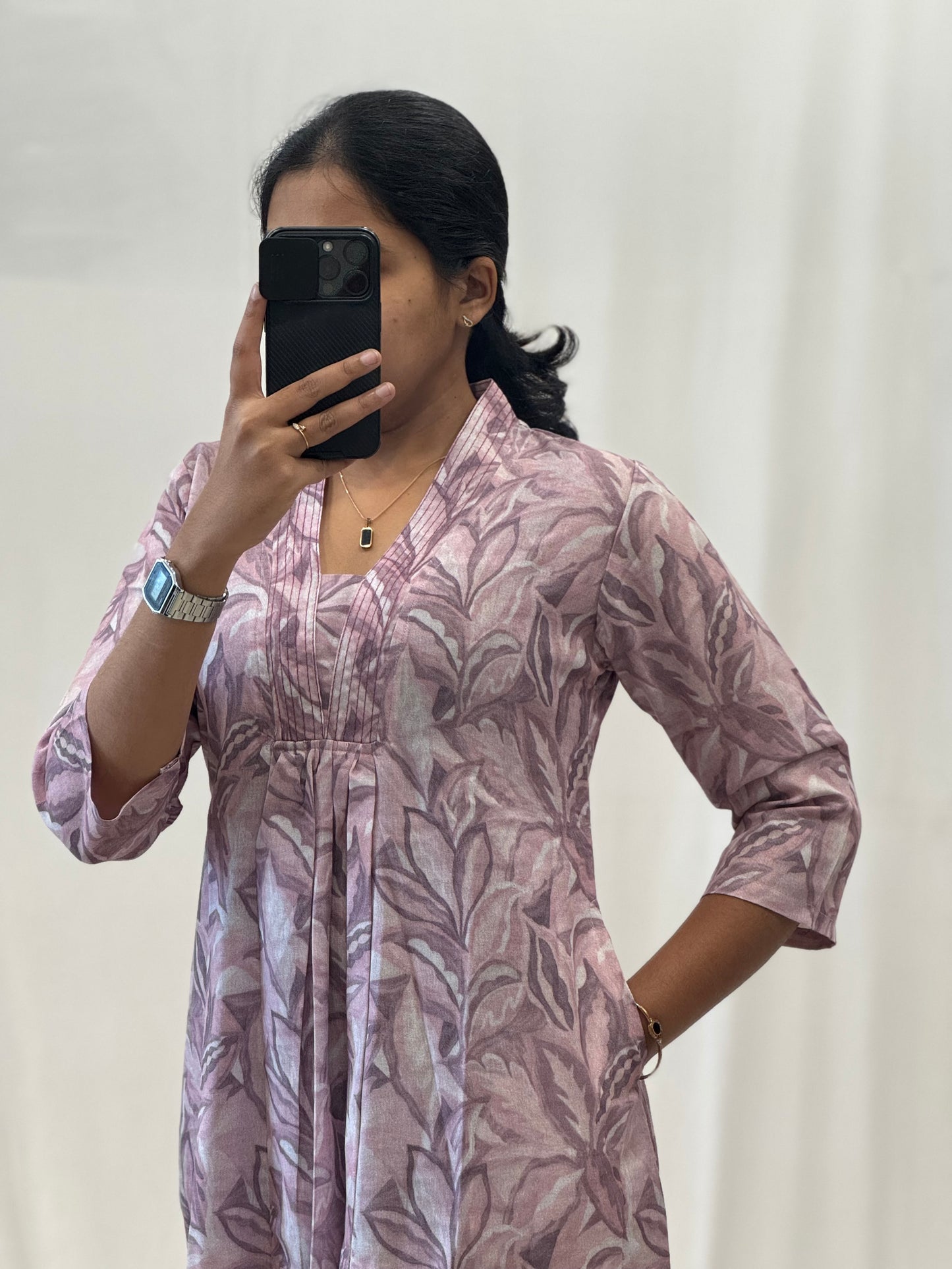 Linen Cotton A Line Dress