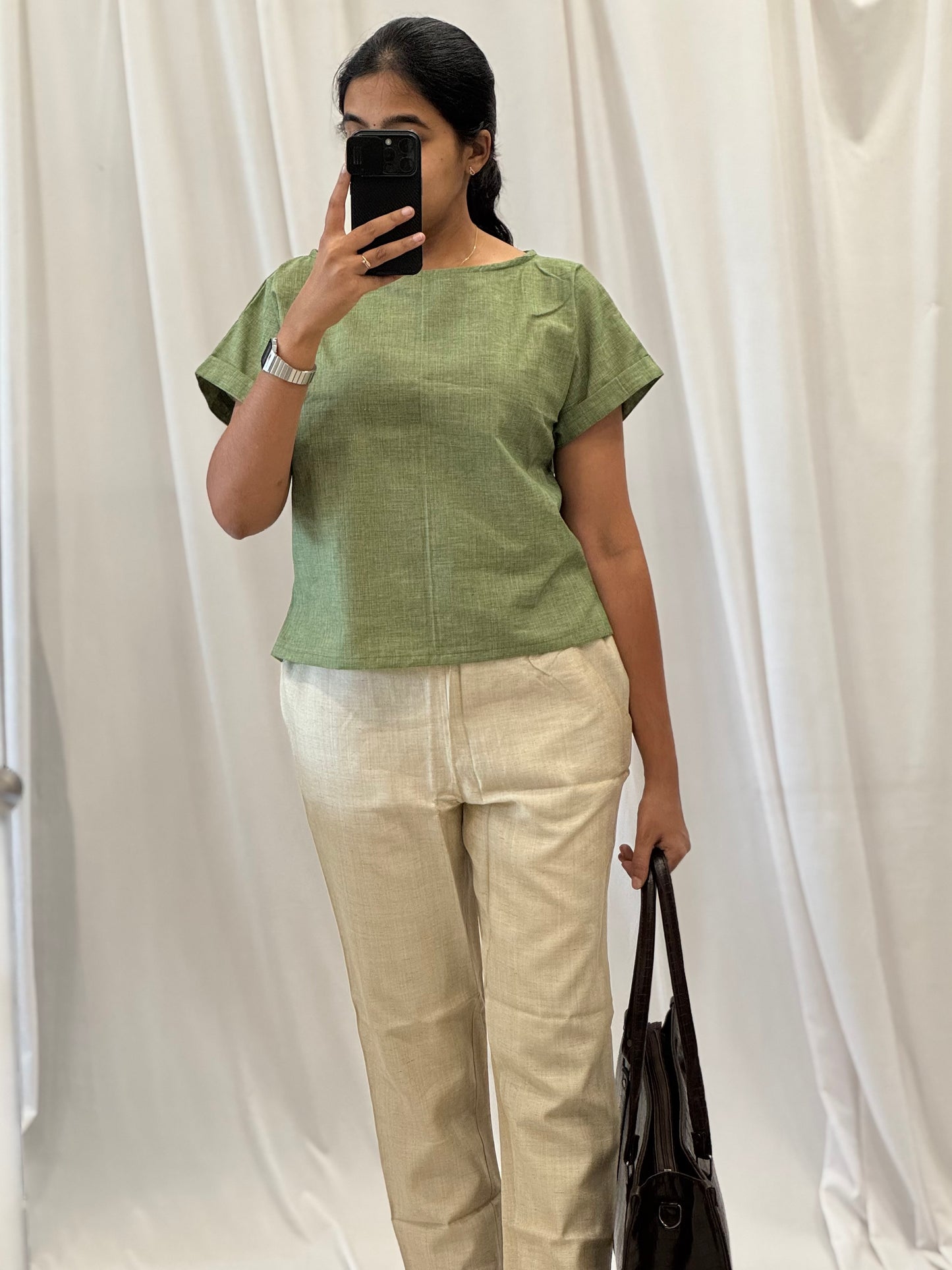 Linen Loose Fit Top