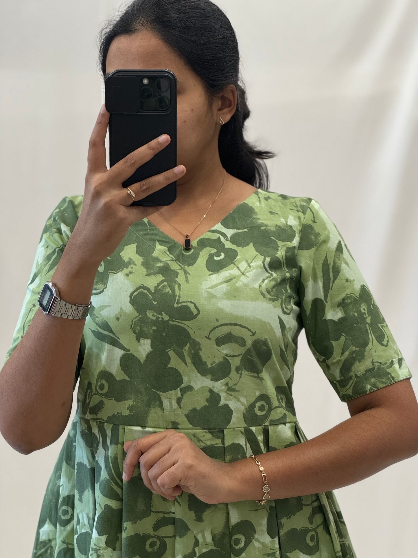 Laurel Green Cotton Maxi