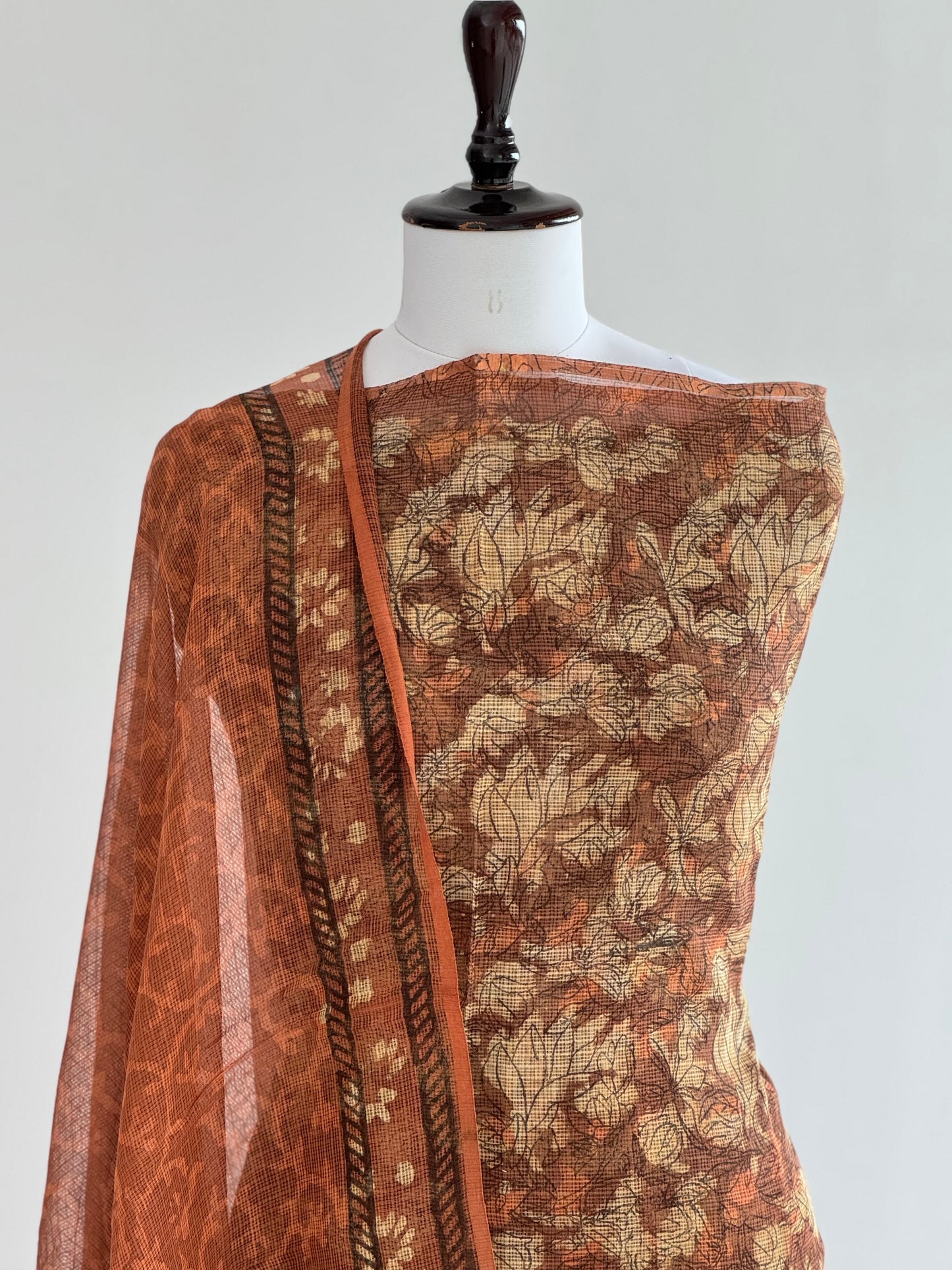 Ajrak Kota Doria Suit Set