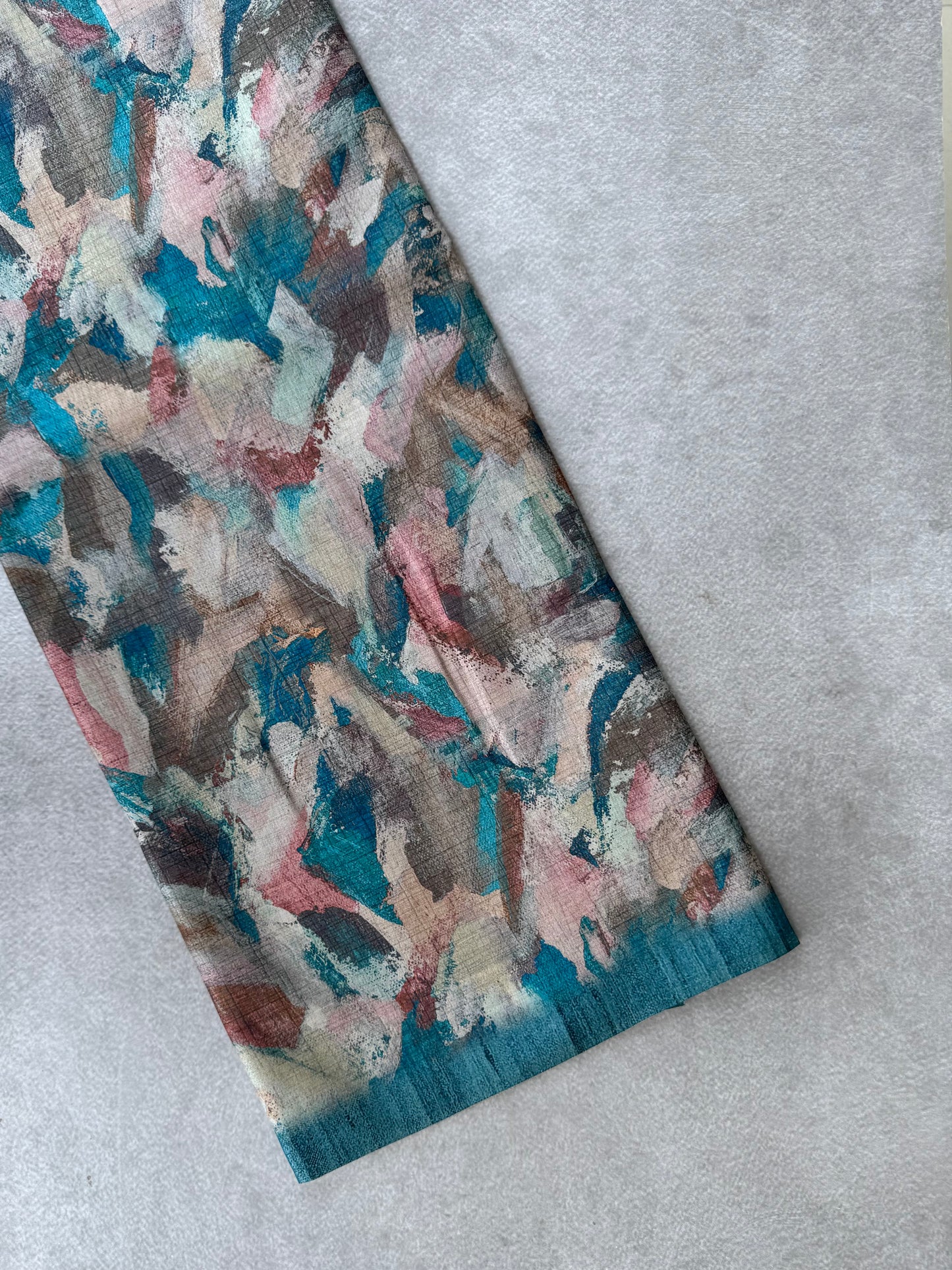 Digital Printed Semi Tusser Saree