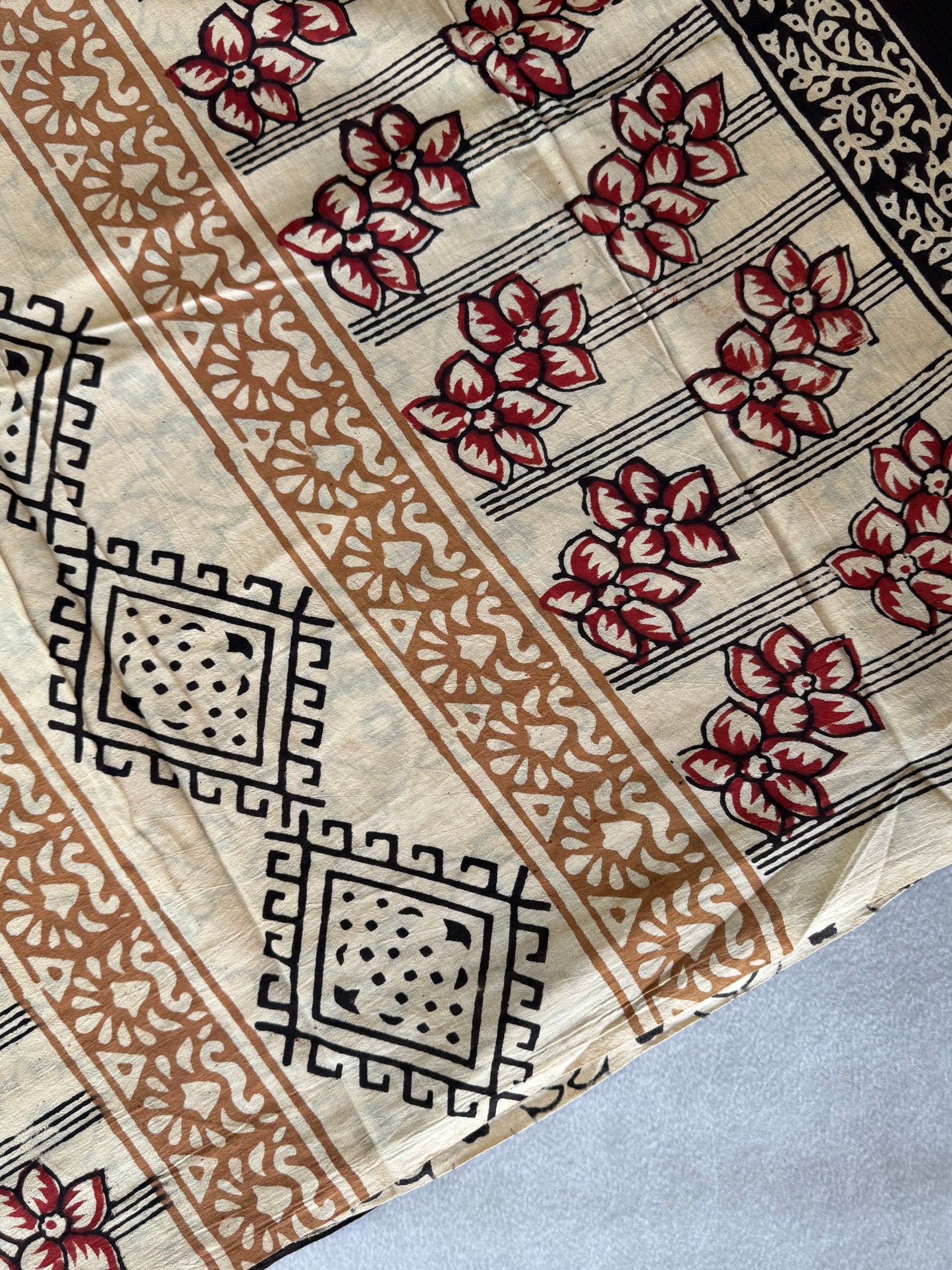 Pure Handblock Printed Mulmul Cotton