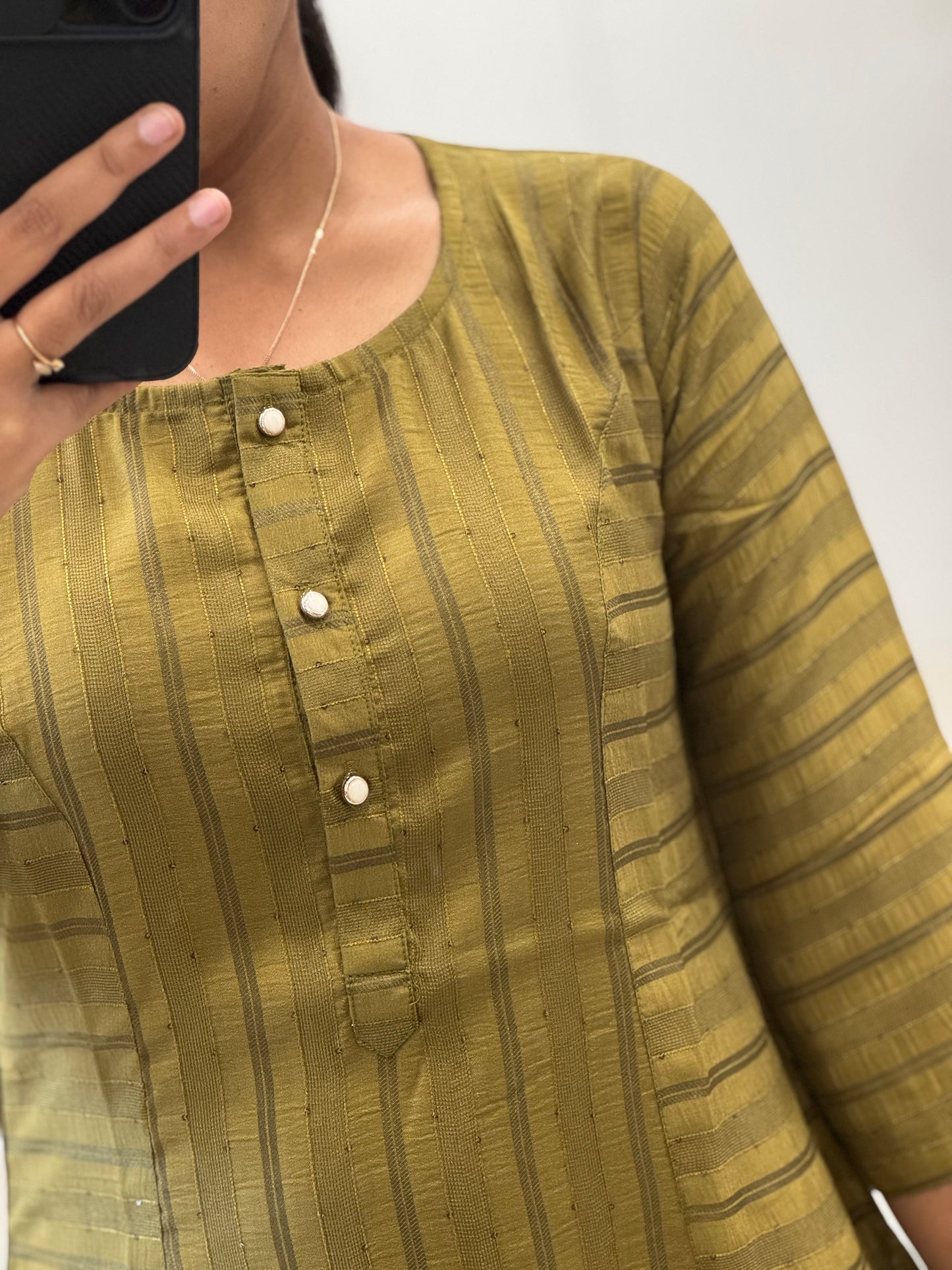 Spun Straight Kurti With Extra Flare