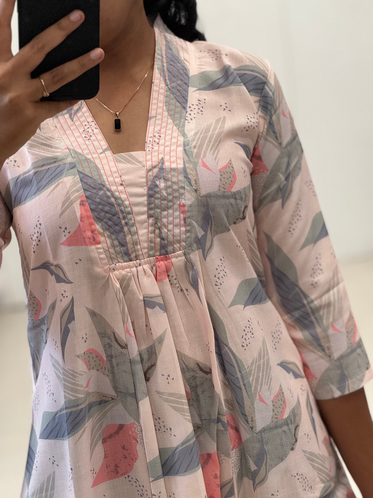 Pure Cotton A Line Kurti