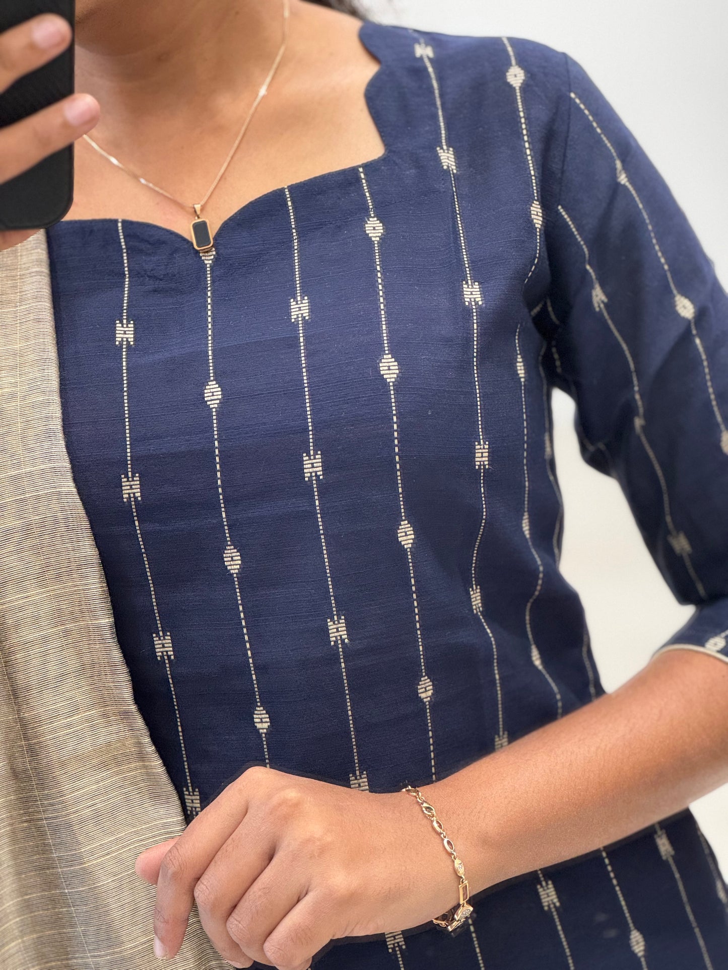 Pure Handwoven Raw silk 3-Piece Set