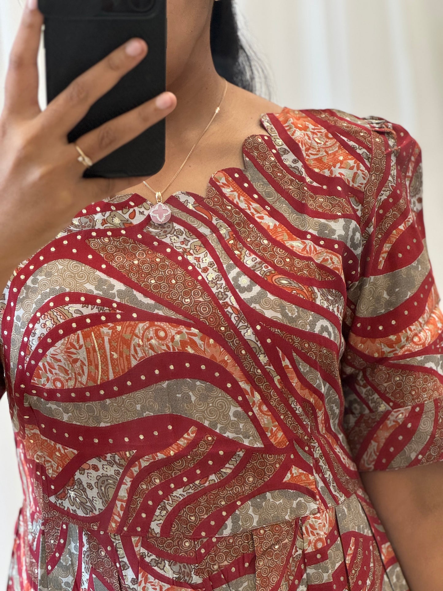 Modal Chanderi Umbrella Kurti