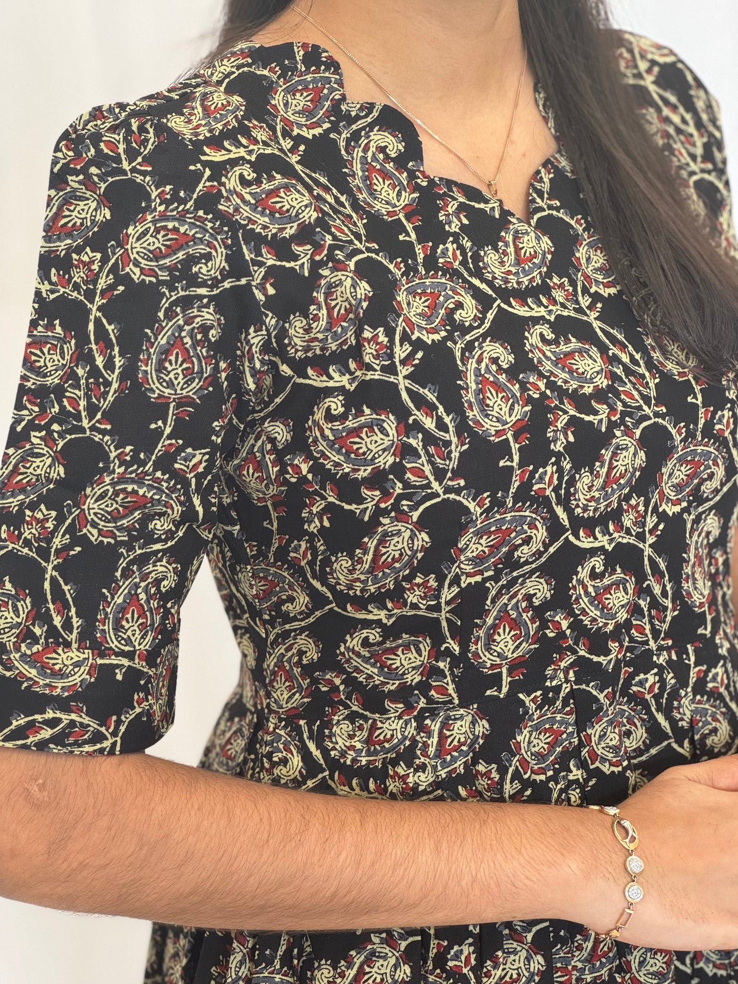 Kalamkari Cotton Umbrella Kurti