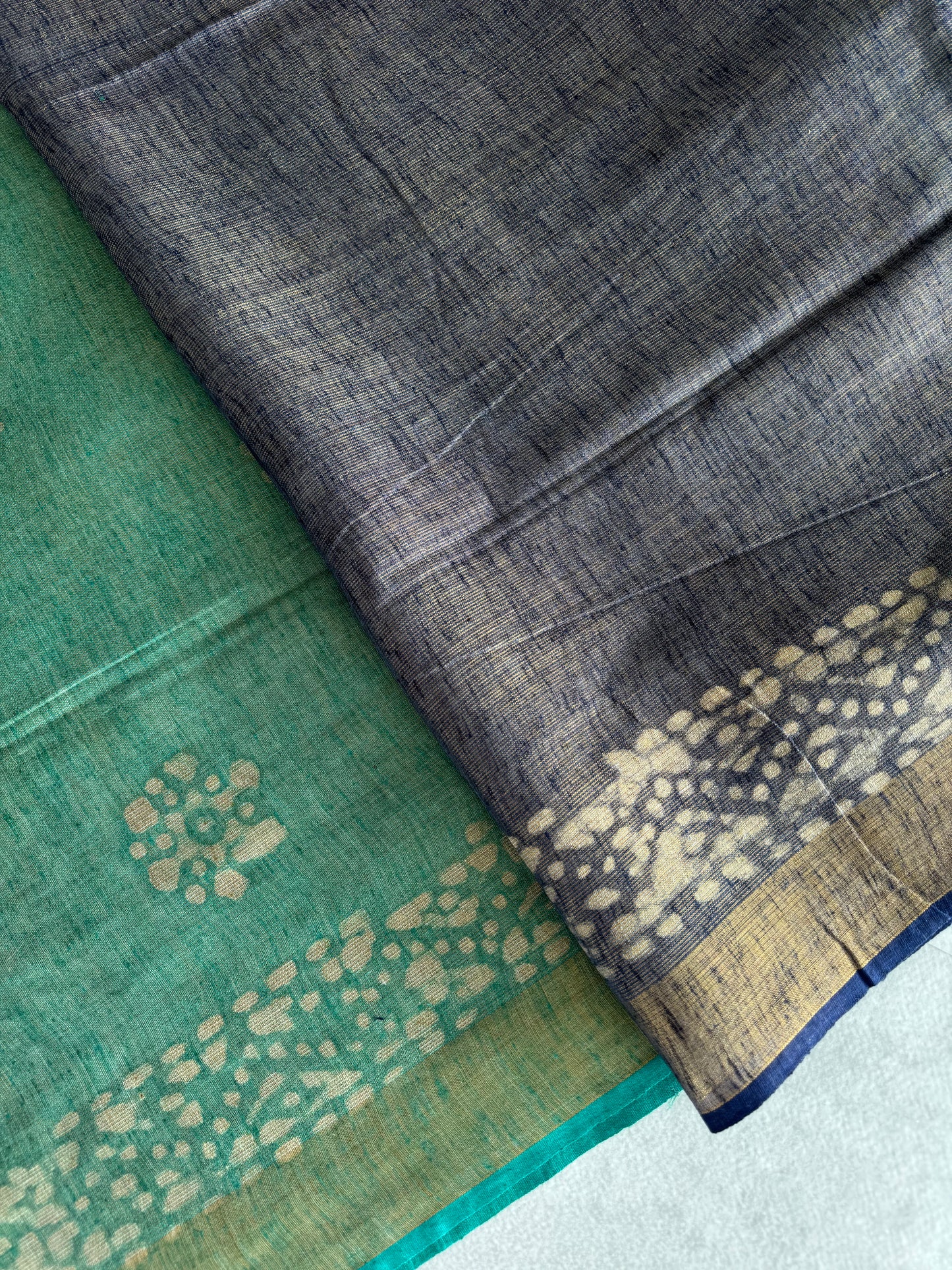 Batik Printed Tissue Cotton Saree