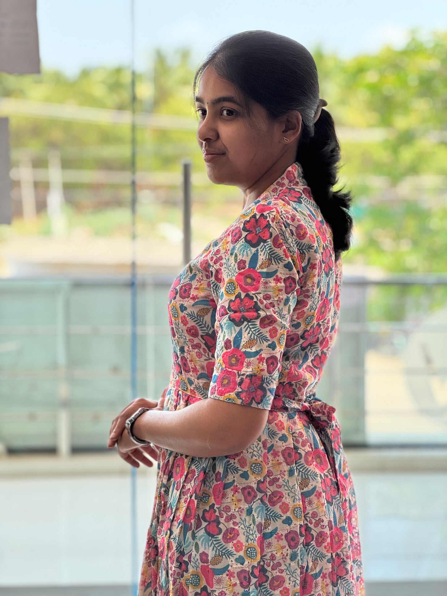 Cashmere Pink Cotton Hakoba Maxi