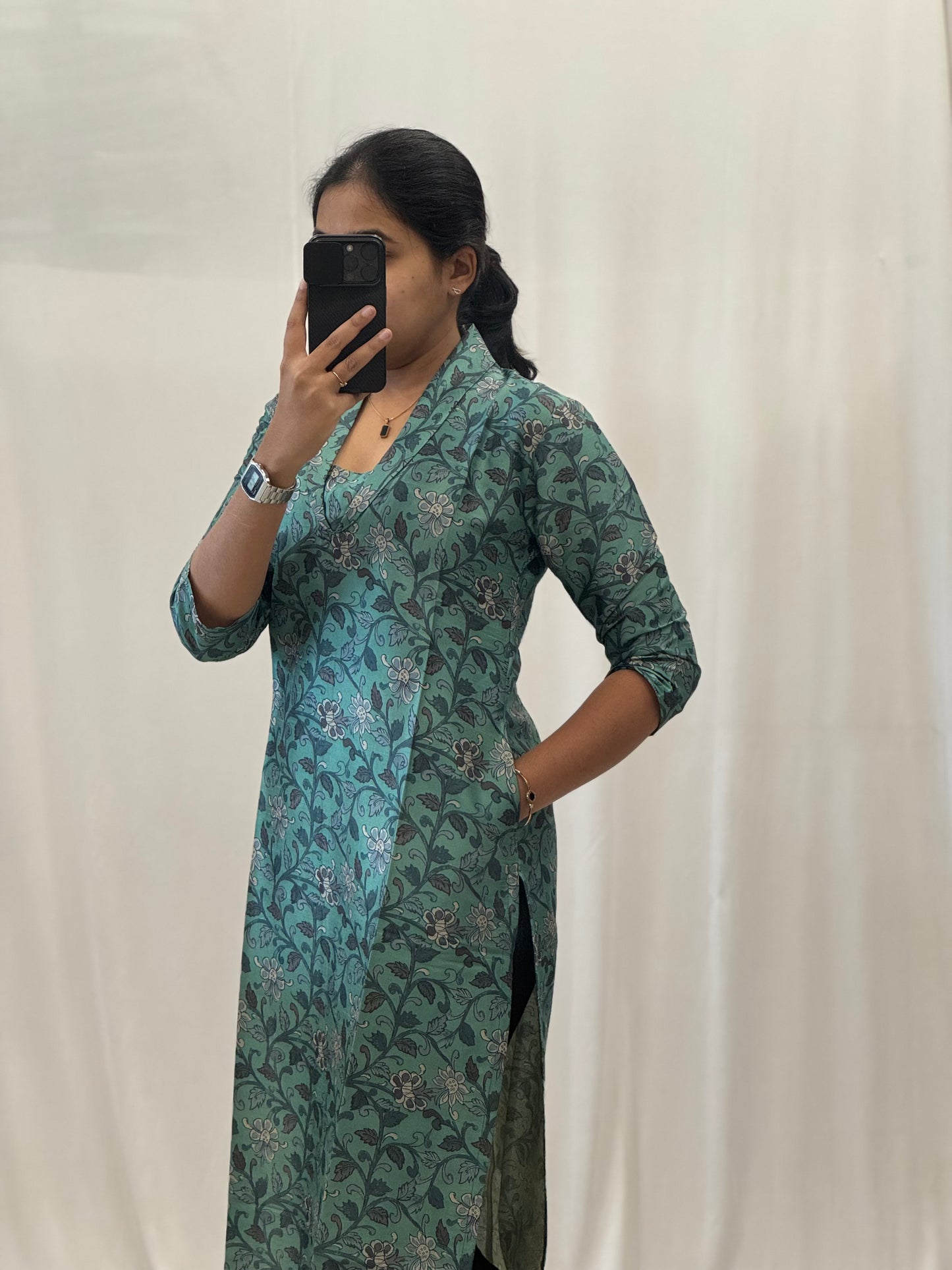 Tusser Straight Kurti