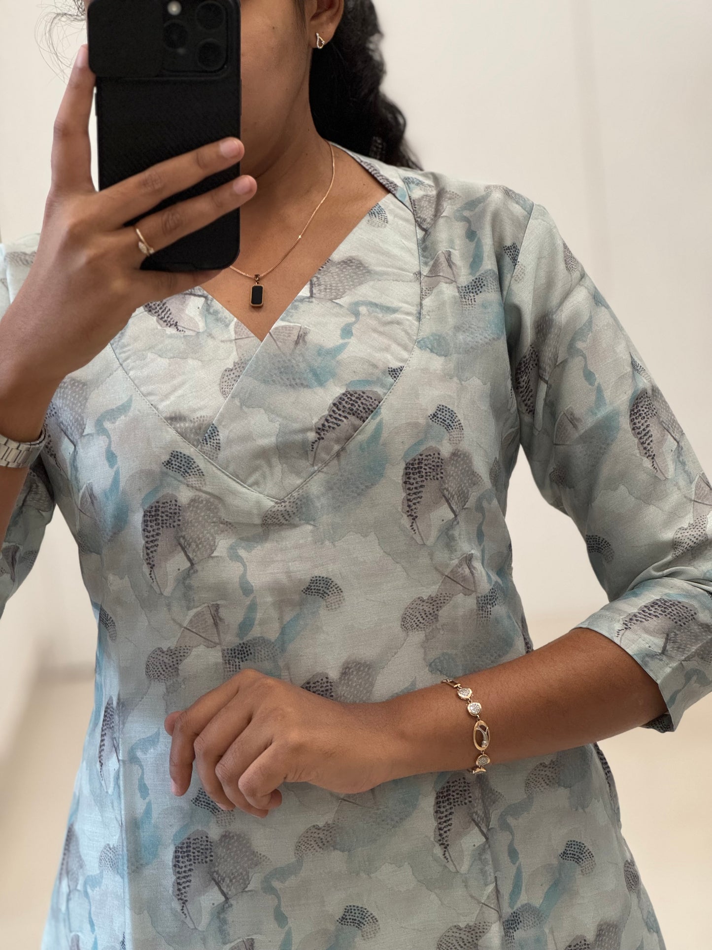 Satin Straight Kurti With Cotton Lining