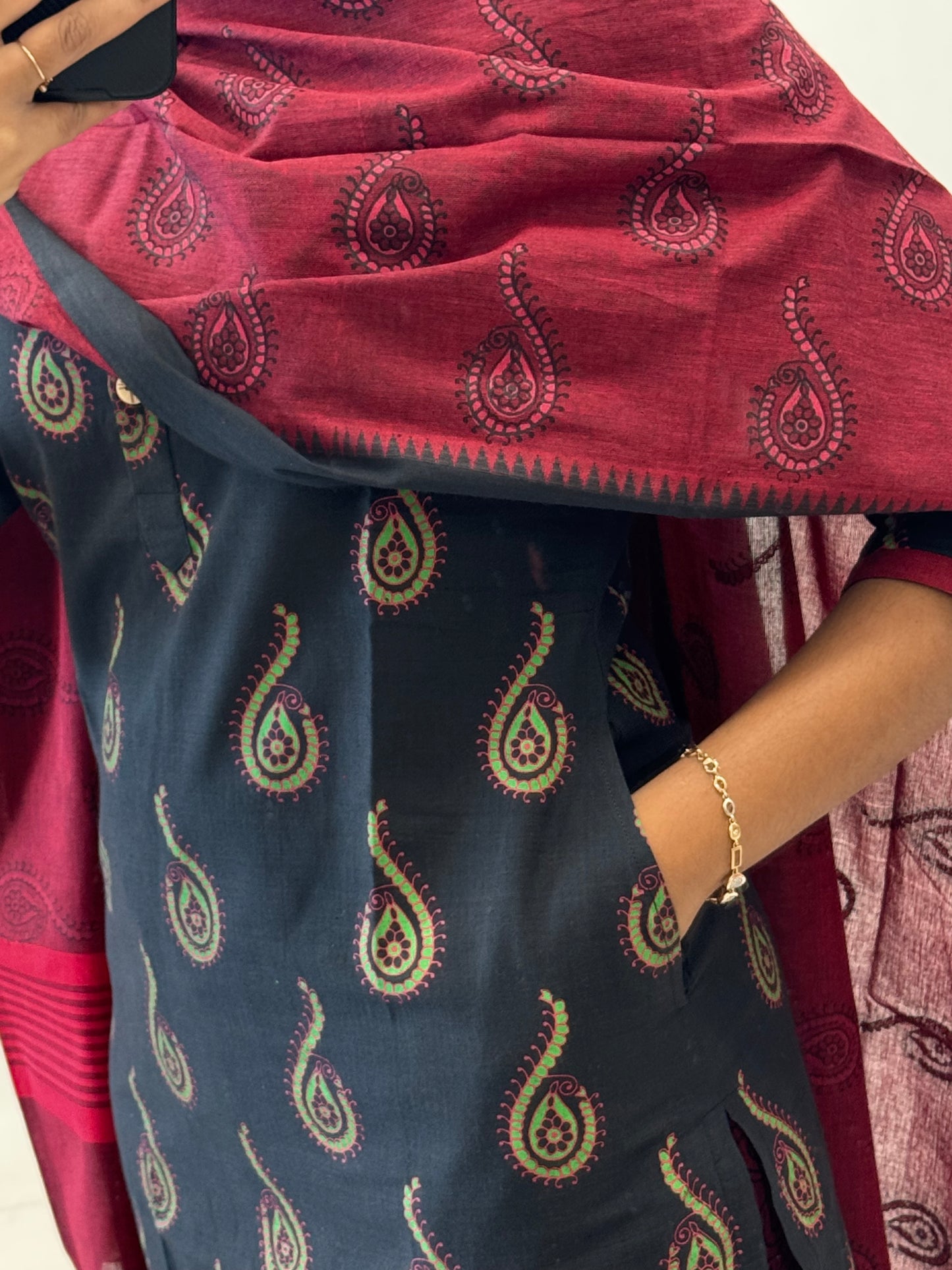 Handblock Printed 3-Piece Set