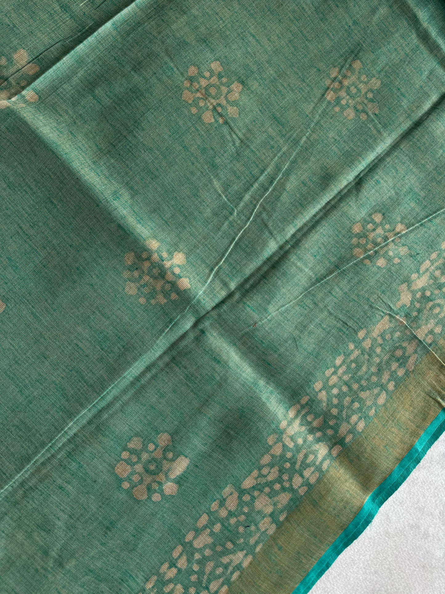 Batik Printed Tissue Cotton Saree