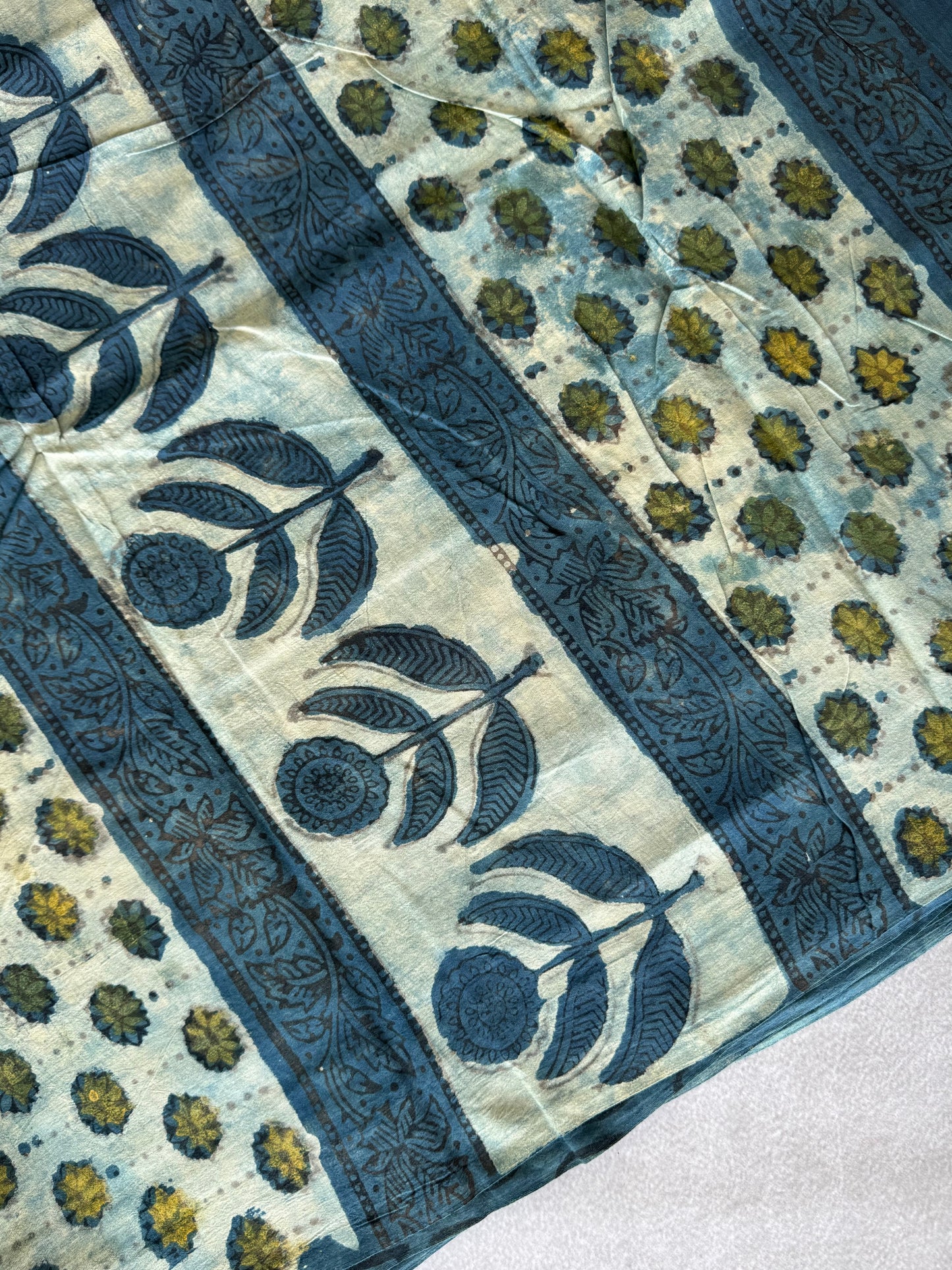 Pure Handblock Printed Mulmul Cotton