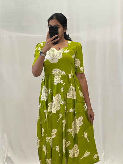 Two Tier Rayon Maxi