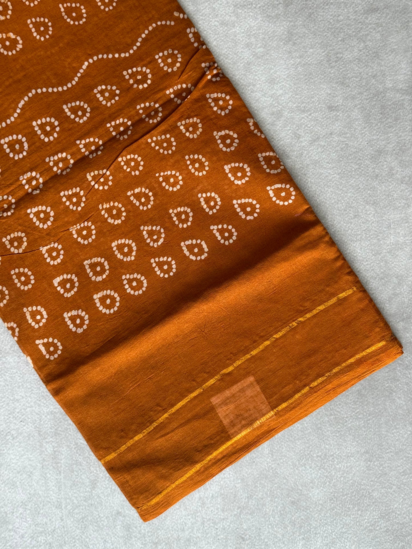 Block Printed Sungudi Saree