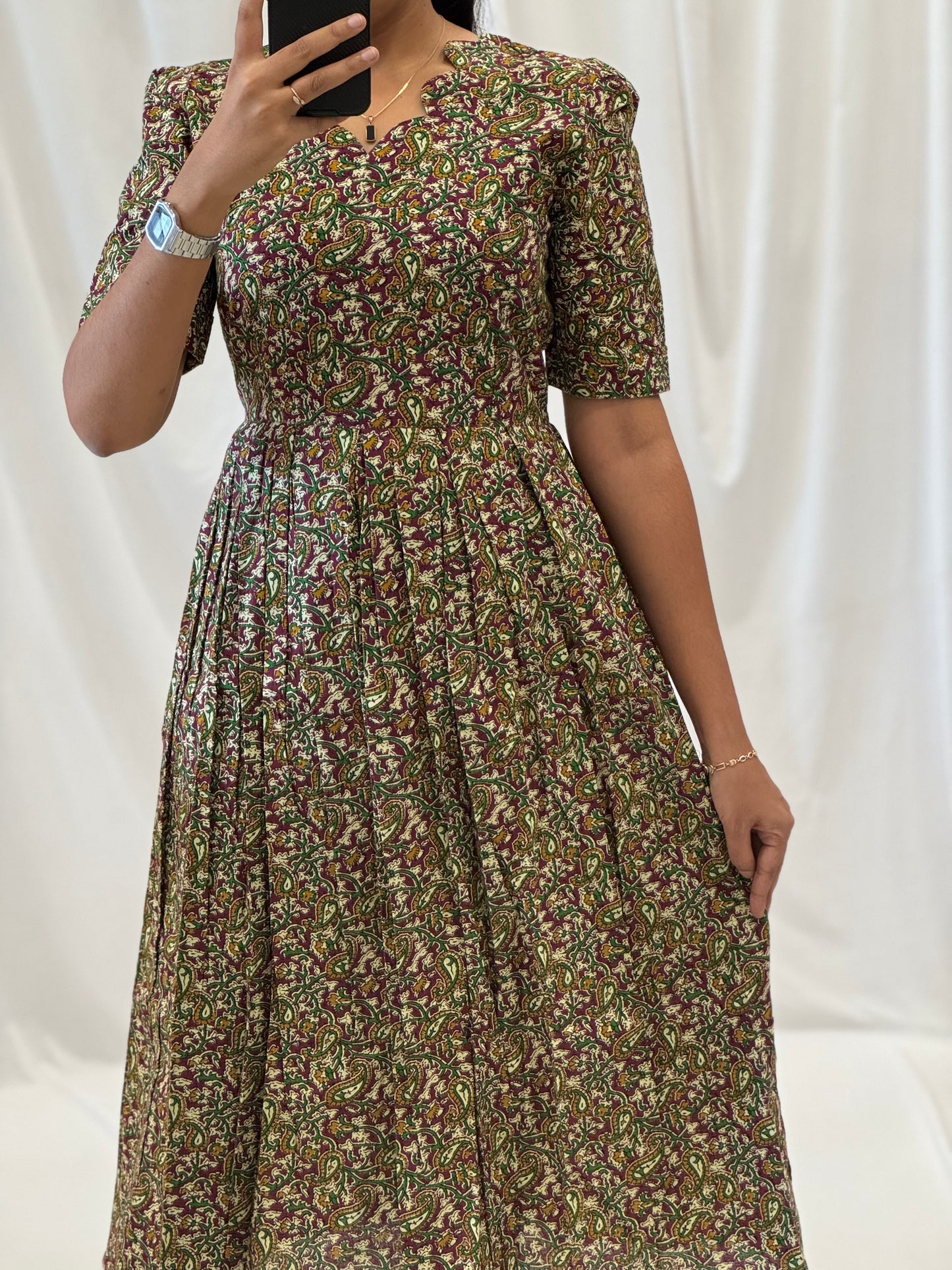 Kalamkari Cotton Umbrella Kurti