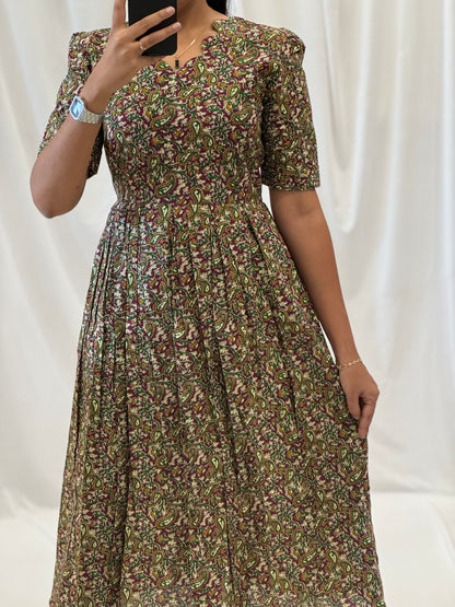 Kalamkari Cotton Umbrella Kurti