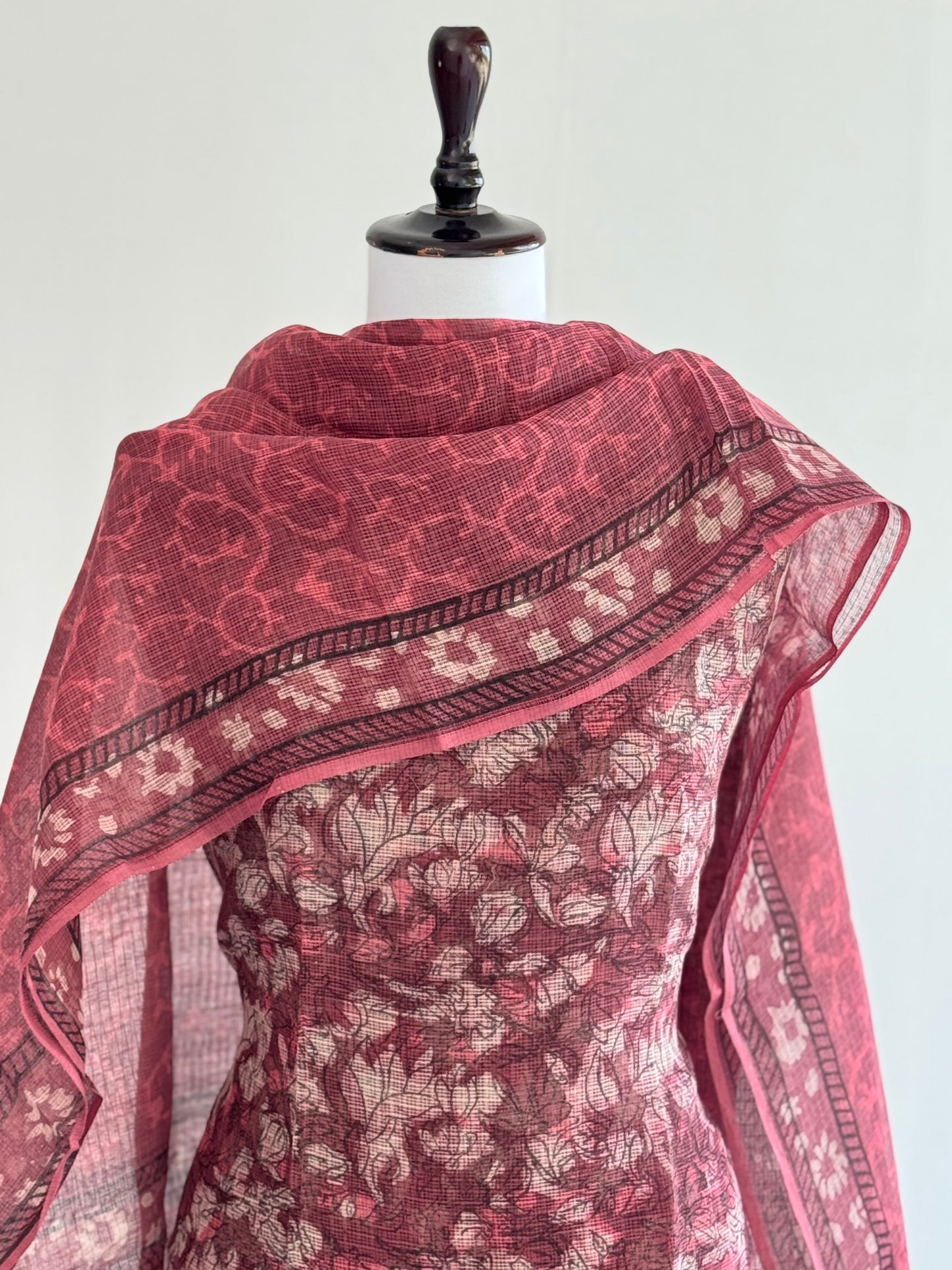 Ajrak Kota Doria Suit Set