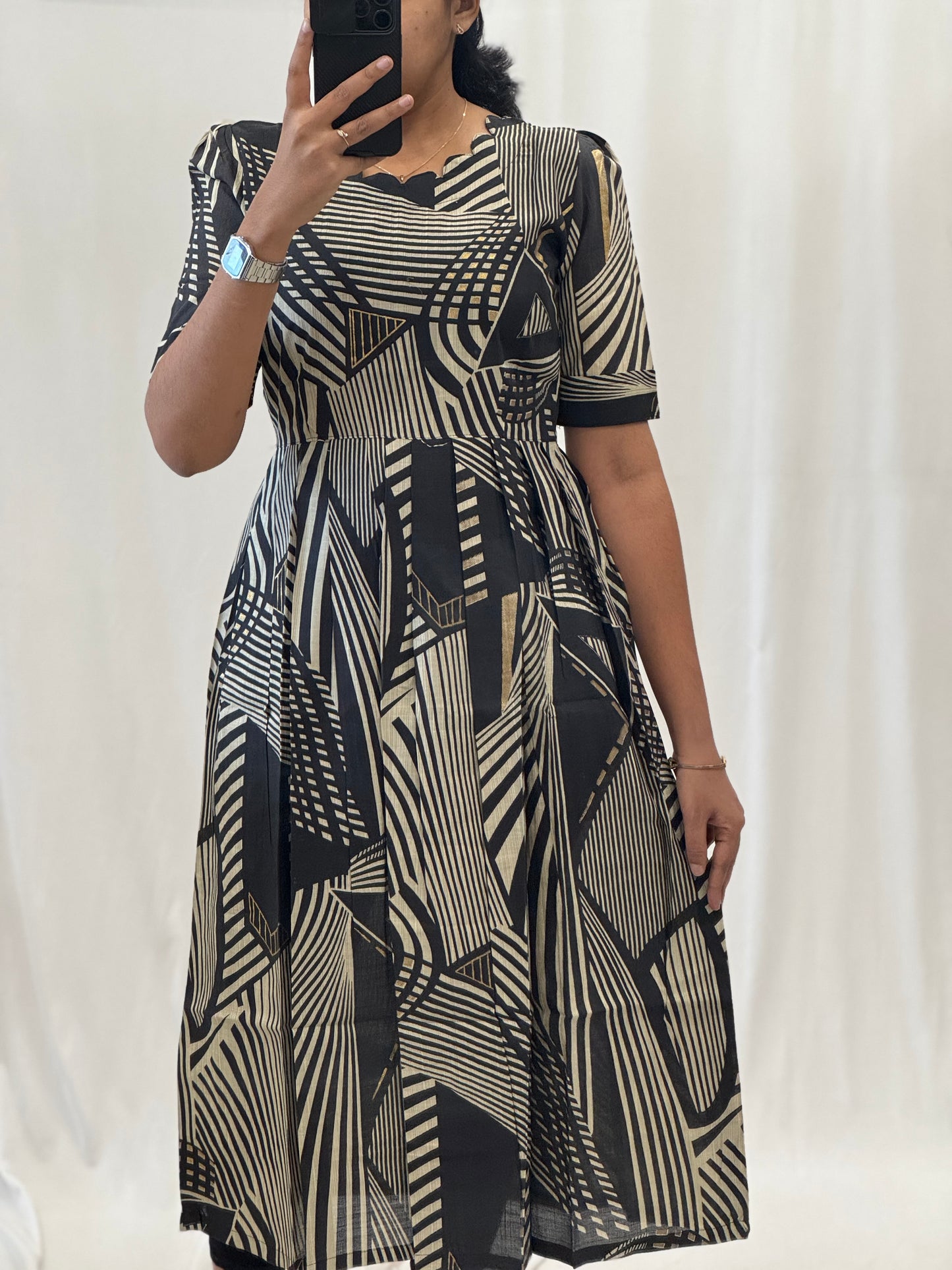 Spun Rayon Cotton Maxi