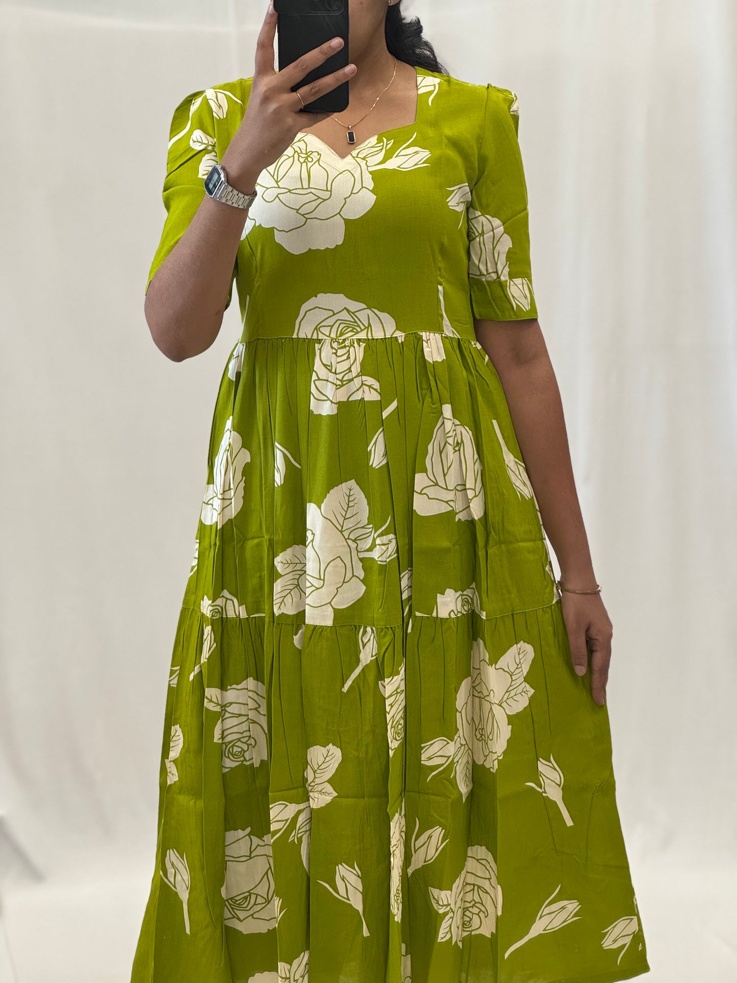 Two Tier Rayon Maxi