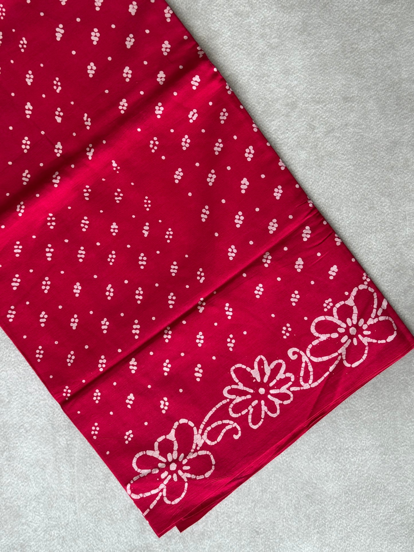 Block Printed Sungudi Saree