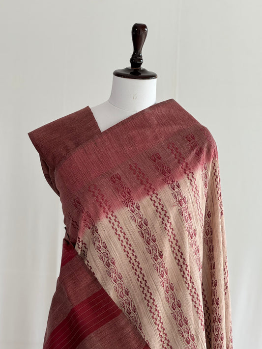 Cotton Embroidered Saree
