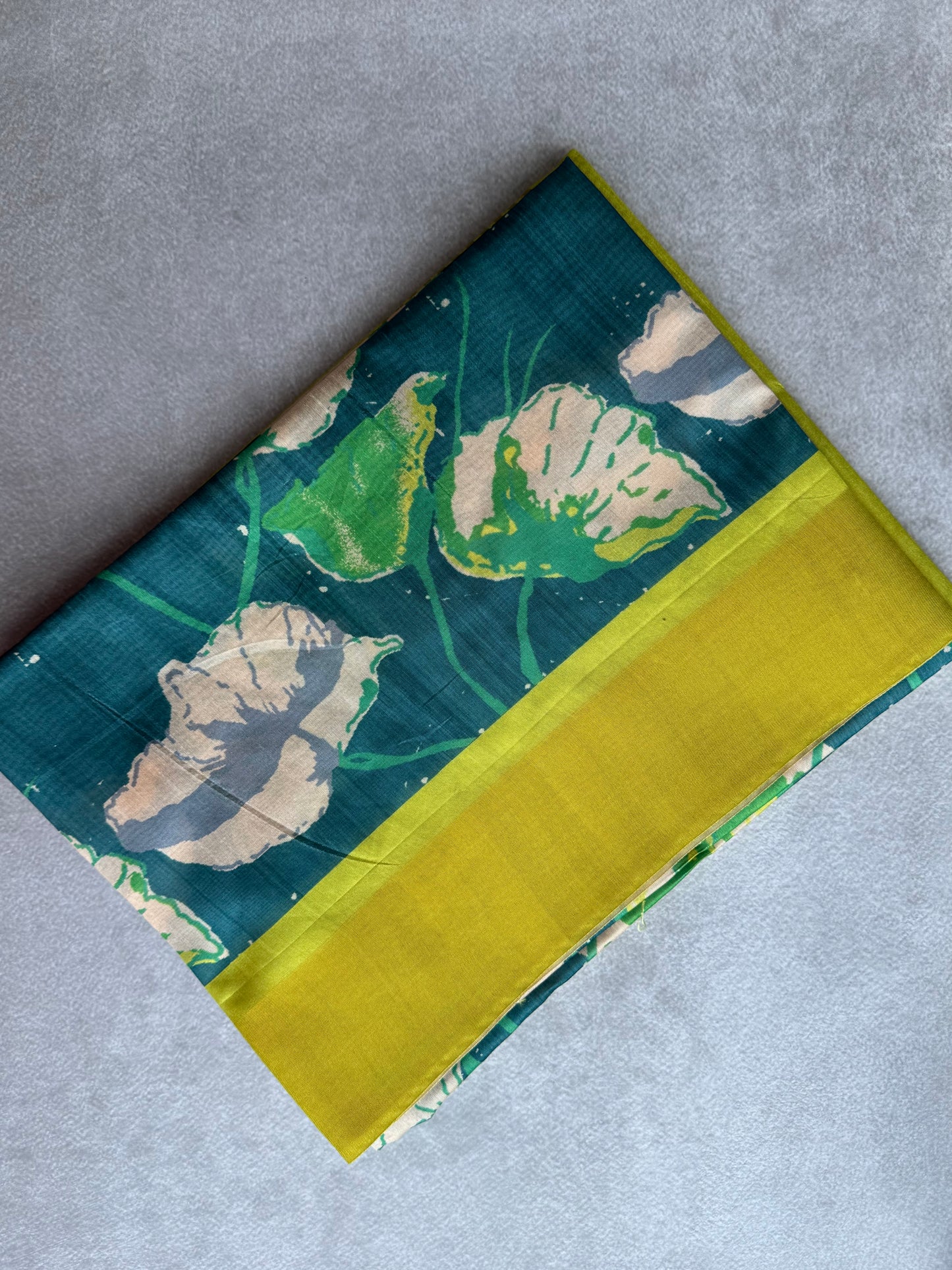 Digital Printed Semi Tusser Saree