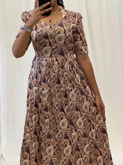 Maheshwari Cotton Umbrella Kurti With Back knot