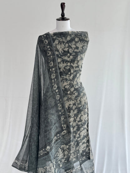 Ajrak Kota Doria Suit Set