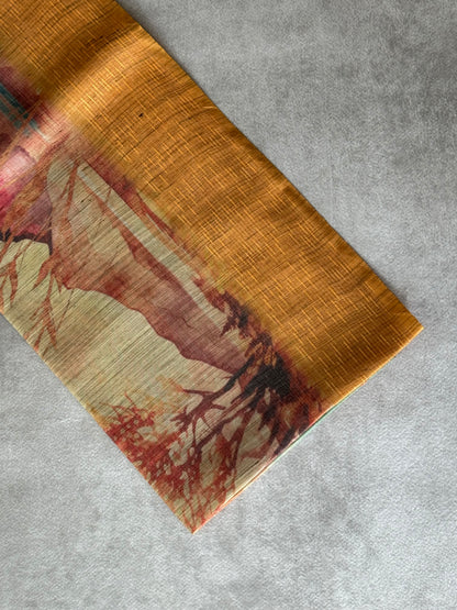 Castle Printed Cotton Tissue Saree