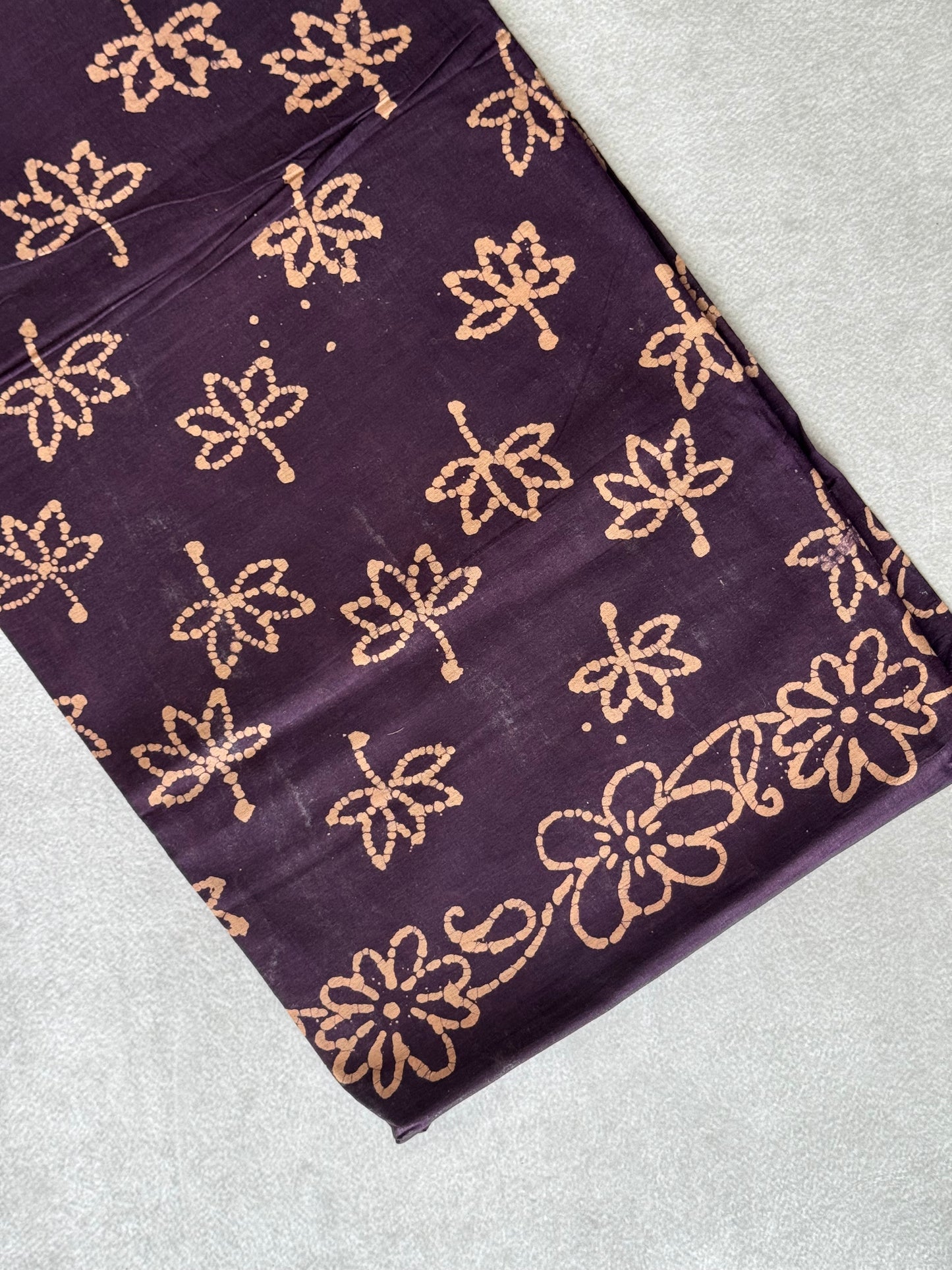 Block Printed Sungudi Saree