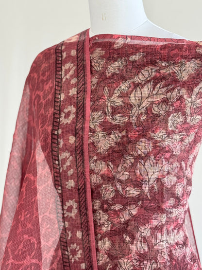 Ajrak Kota Doria Suit Set