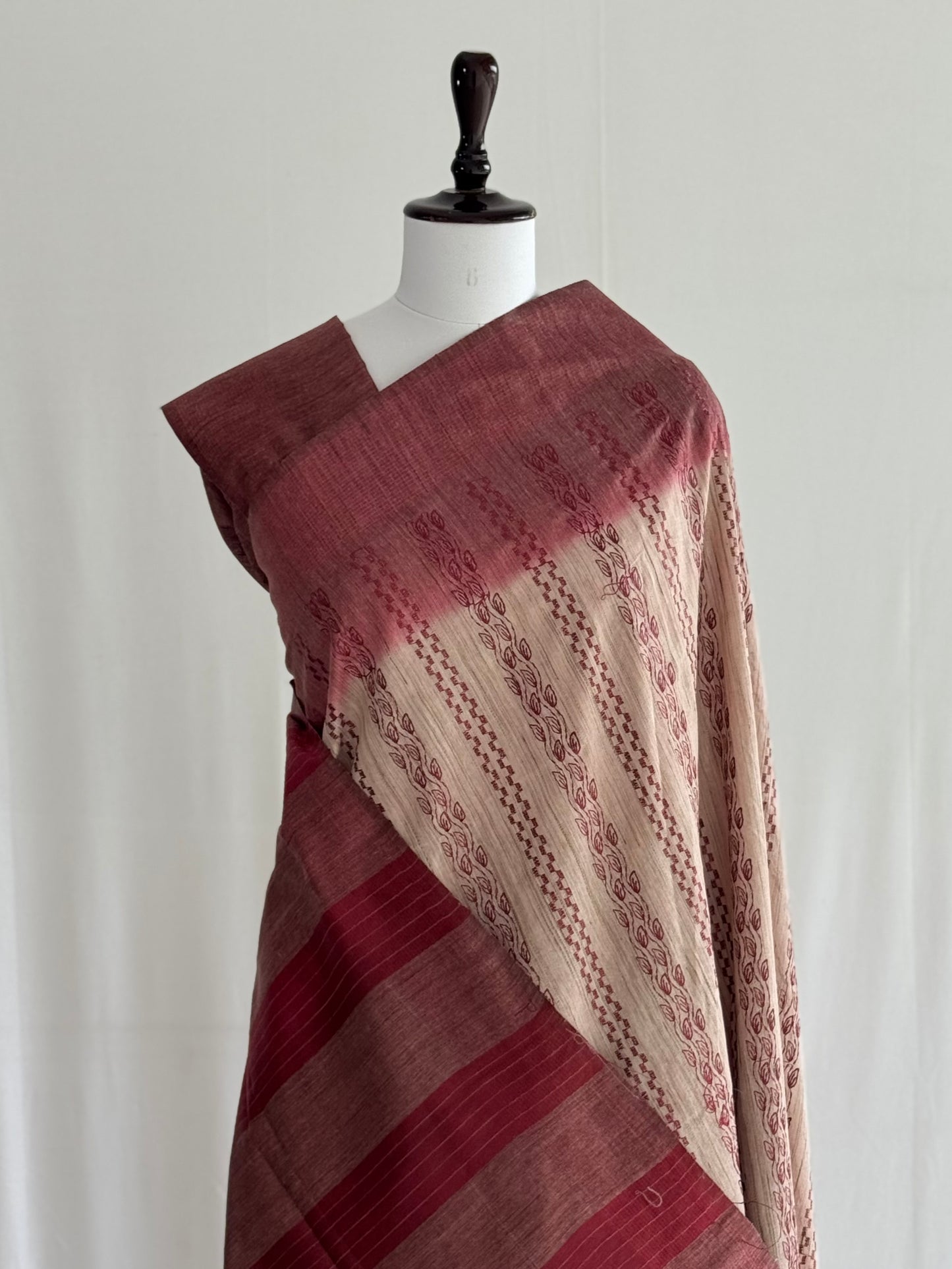 Cotton Embroidered Saree