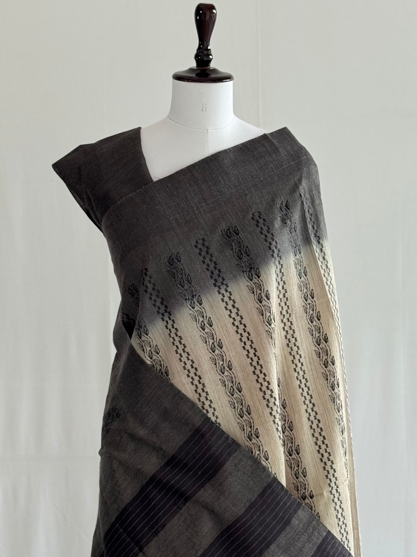 Cotton Embroidered Saree