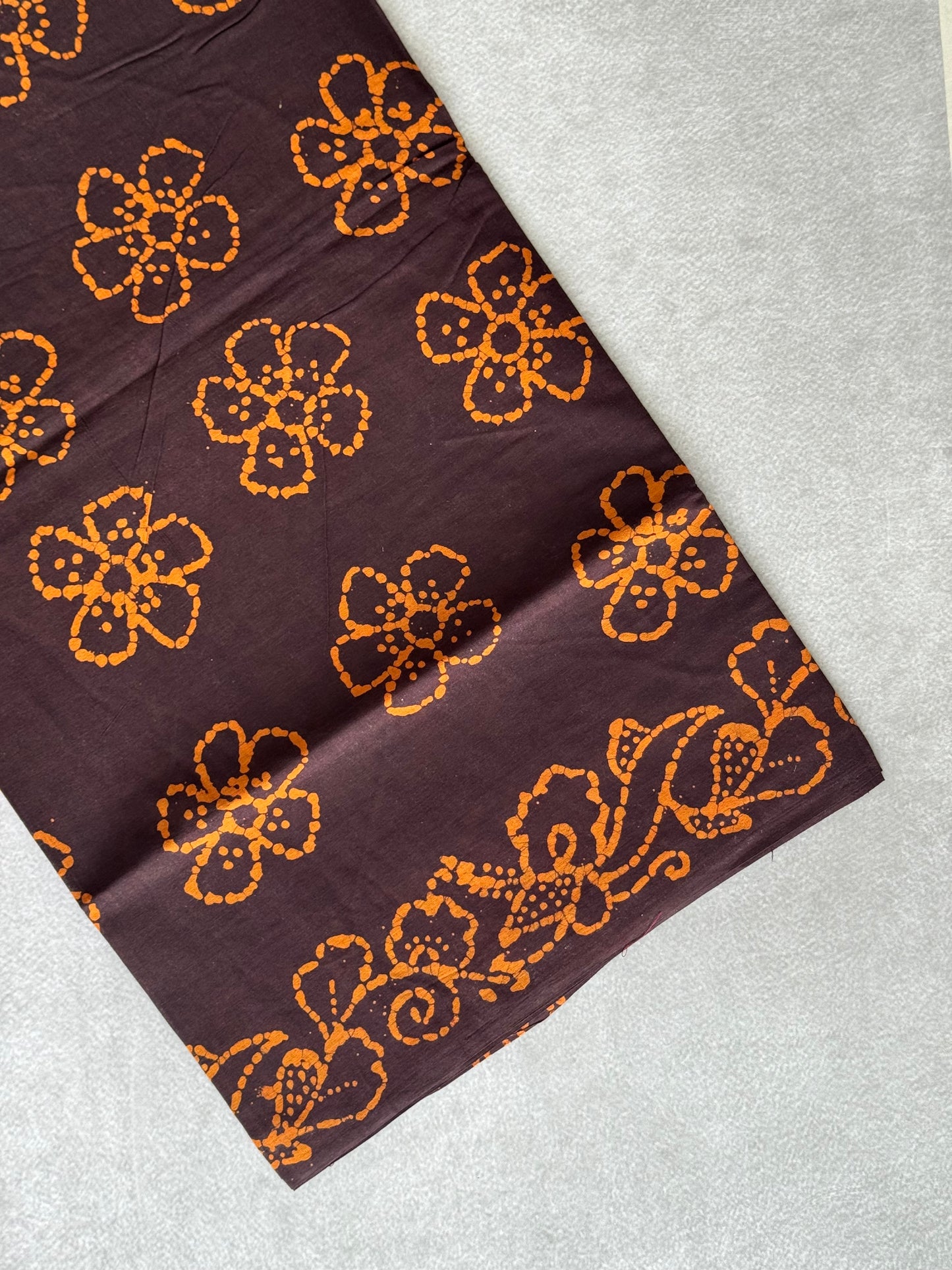 Block Printed Sungudi Saree