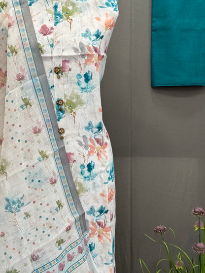 Lilen Digital Printed Unstitched Suit