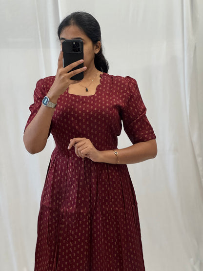 Rayon Maxi with Foil Buttas