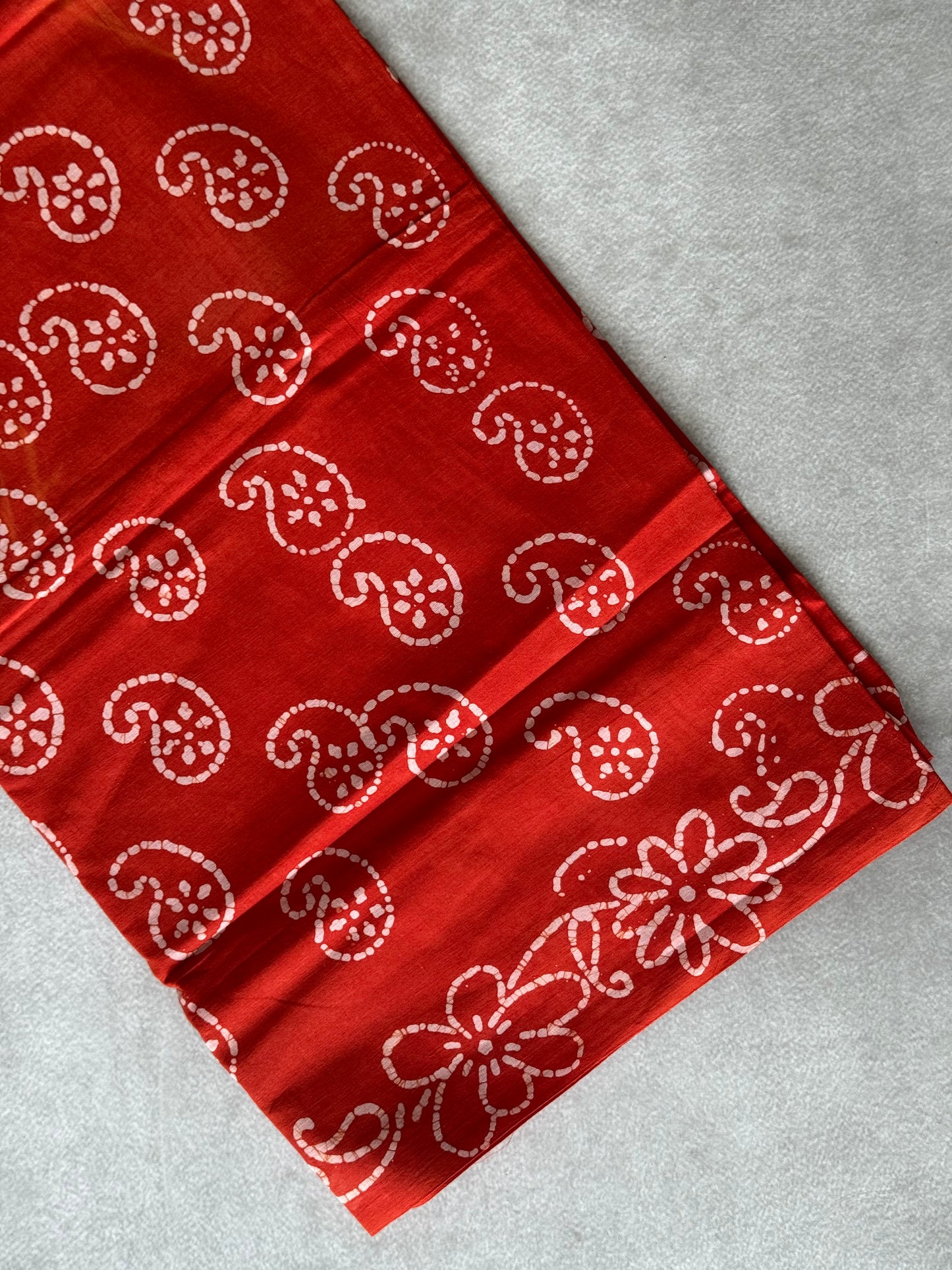 Block Printed Sungudi Saree