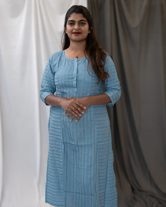 Spun Straight Kurti With Extra Flare