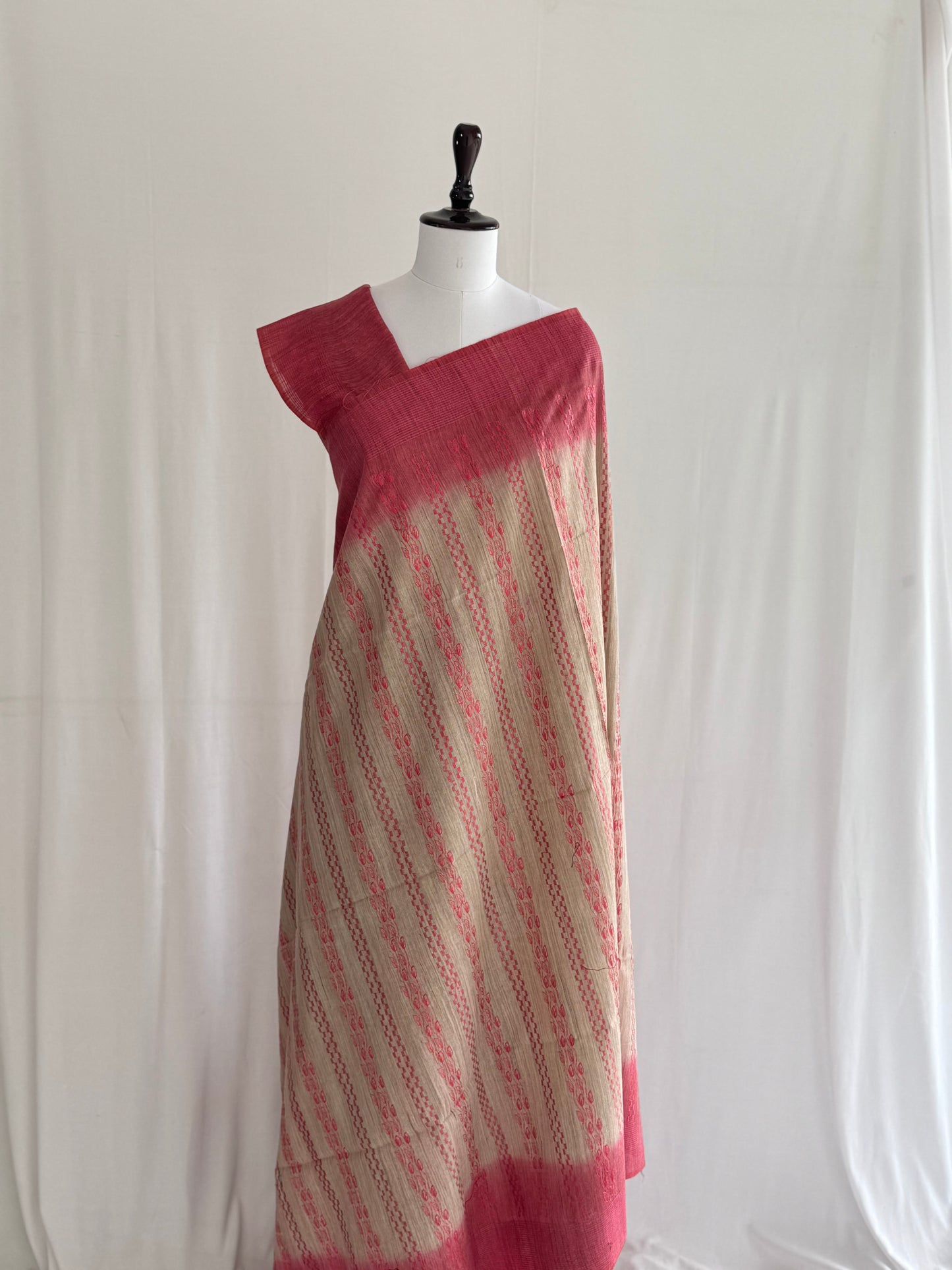 Cotton Embroidered Saree