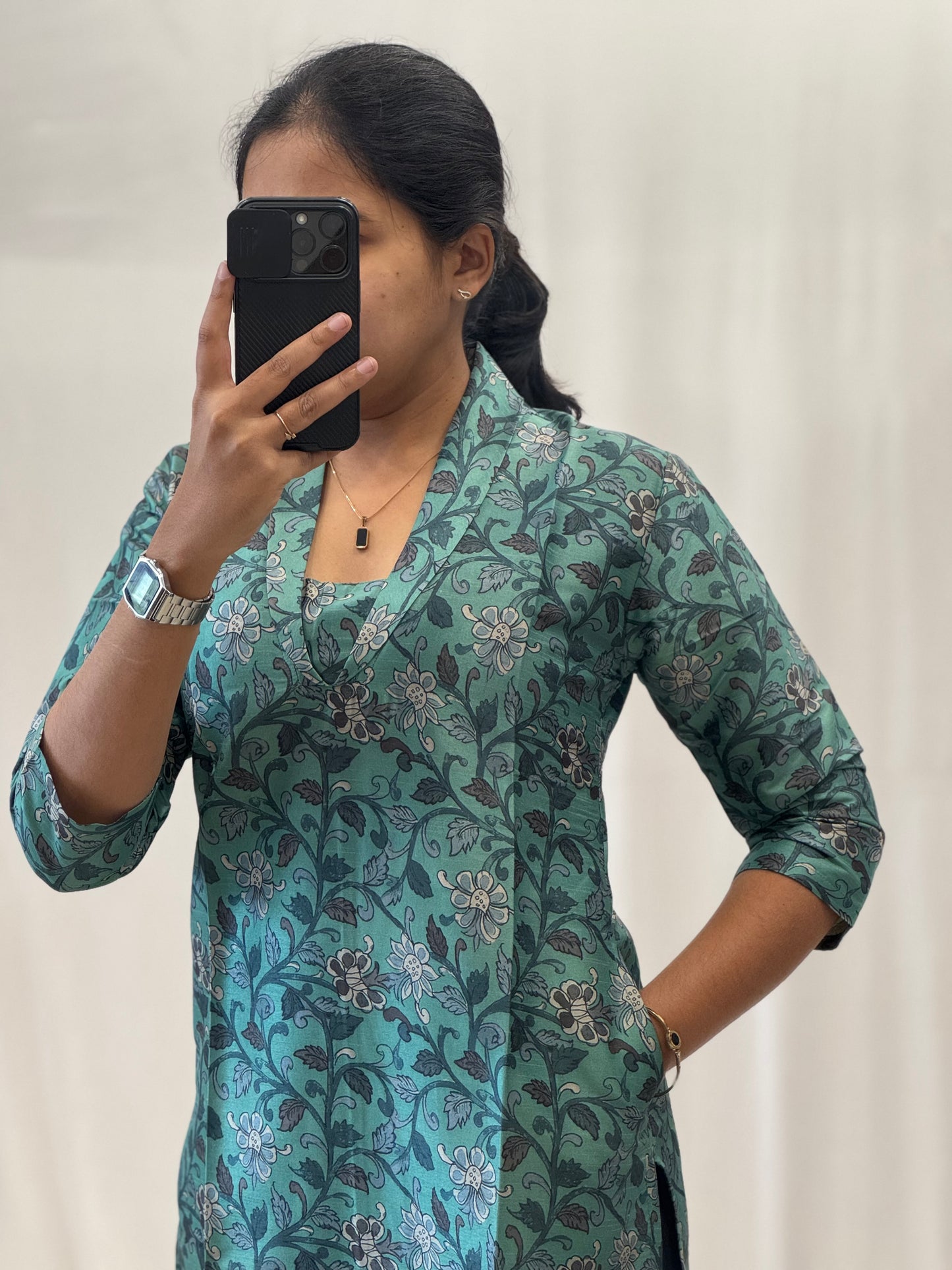 Tusser Straight Kurti